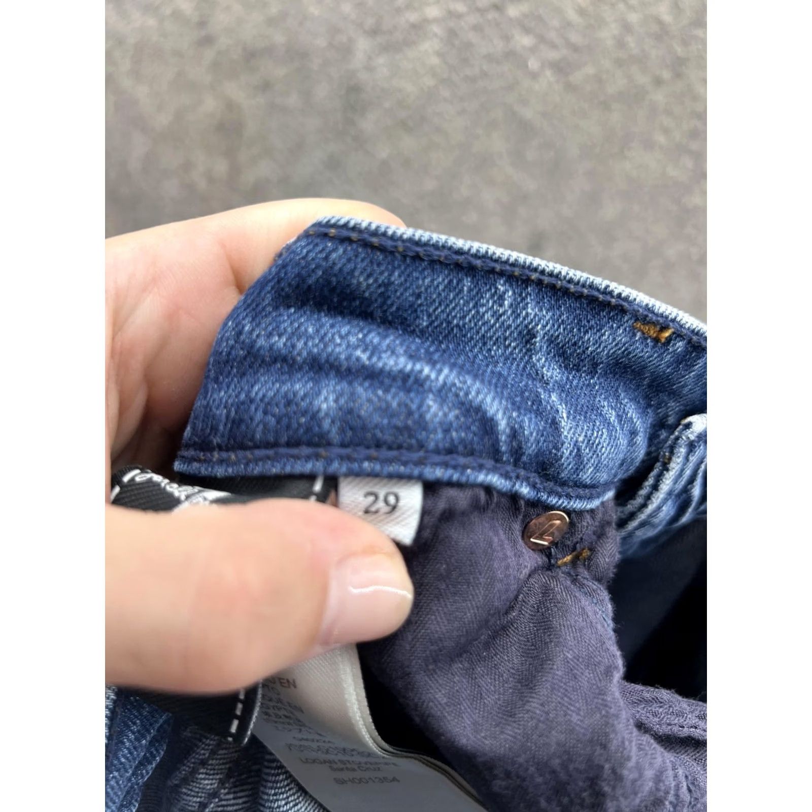 7 For All Mankind 7 For All Mankind Logan Stovepipe Jeans Womens 29 Blue Straight Denim 29x27 Size 29" - 6 Thumbnail