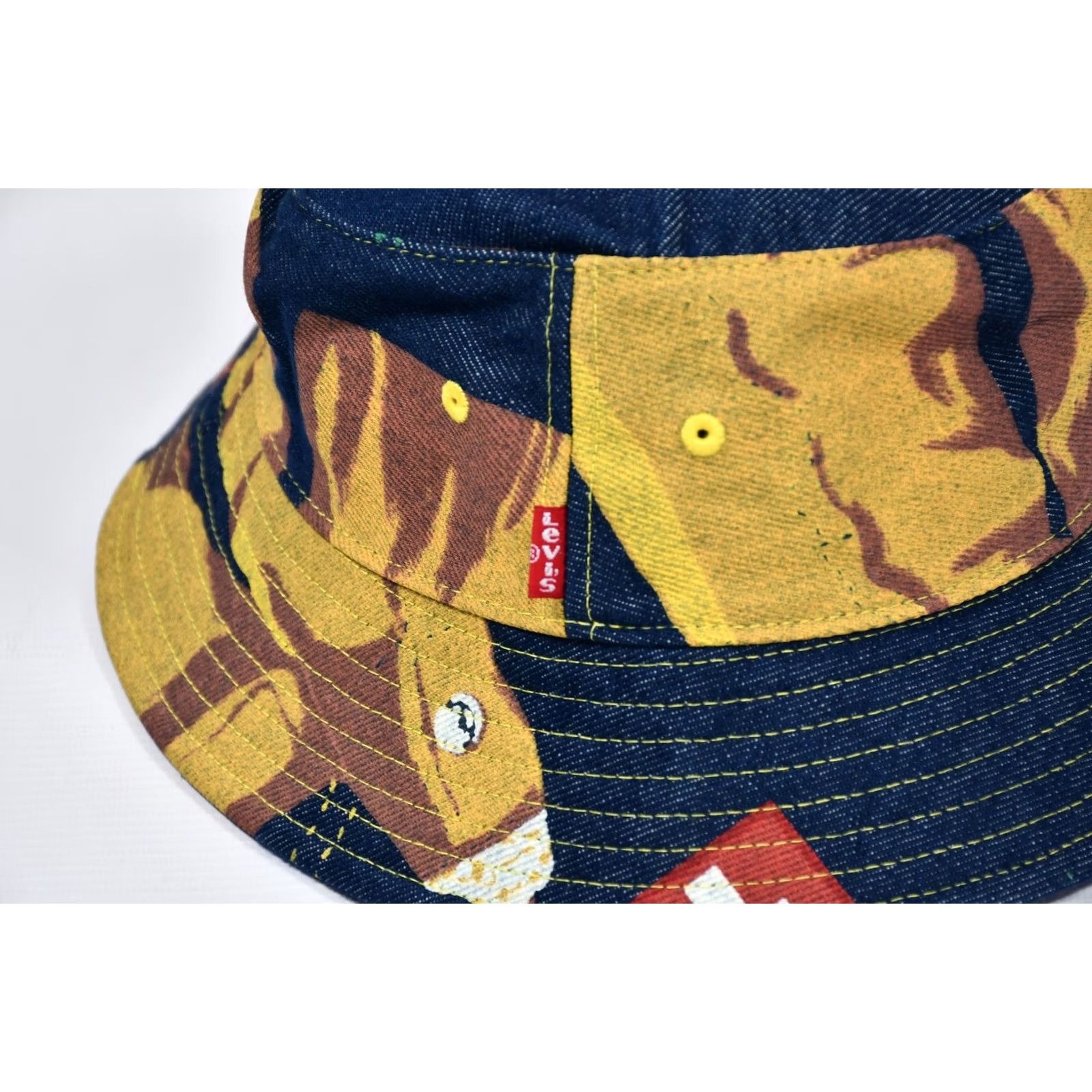 Levi's LEVI'S 501 BANNER PRINT 150th ANNIVERSARY BUCKET HAT Denim SIZE L Blue Cotton Men Size ONE SIZE - 7 Thumbnail