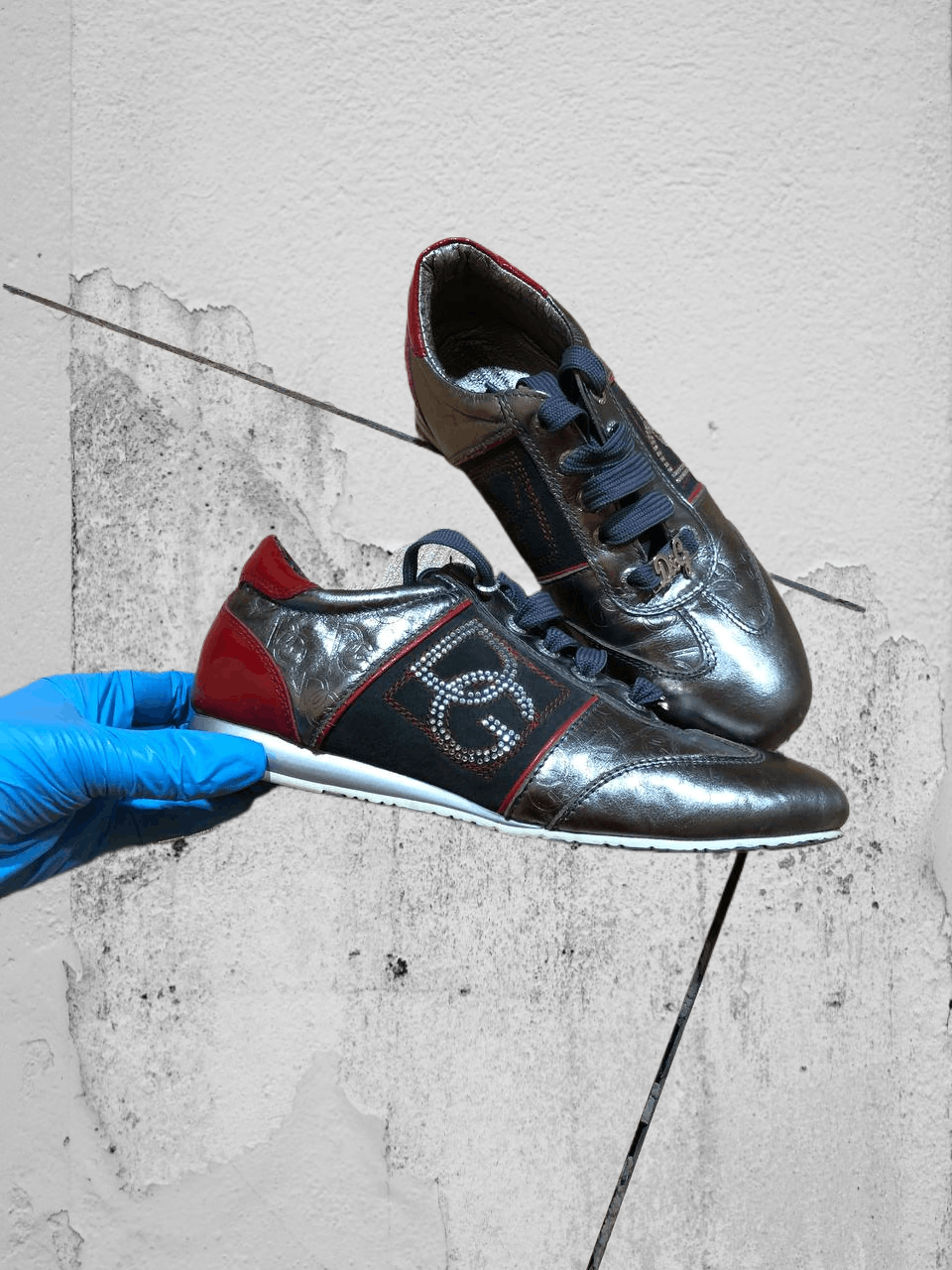 Dolce & Gabbana Dolce & Gabbana Leather Patch Sneakers Size US 6 / IT 36 - 1 Thumbnail