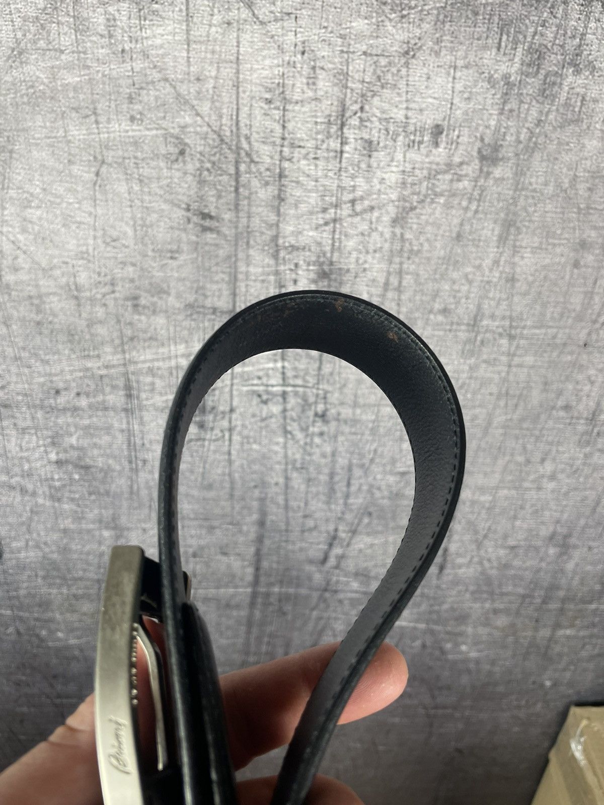 Brioni Brioni Black Leather Belt Size ONE SIZE - 4 Thumbnail