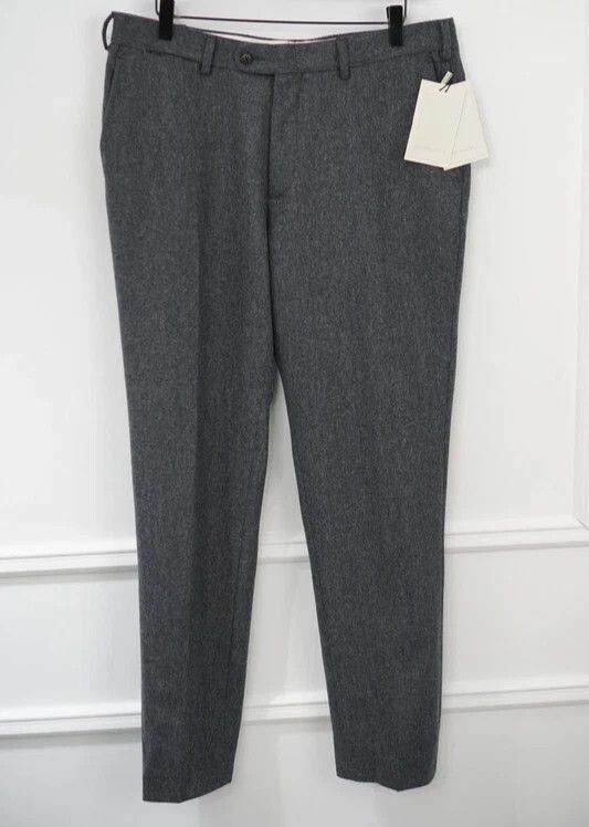 Suitsupply Men Suitsupply Brescia Soho Turn Up Trousers Grey UK/US38 Size 38R - 1 Thumbnail