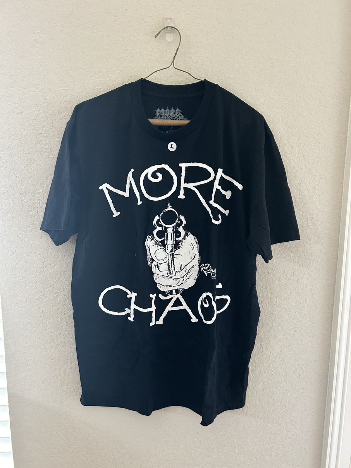 Ed Hardy Ken Carson More Chaos Pistol Tee Shirt Size US M / EU 48-50 / 2 - 1 Thumbnail