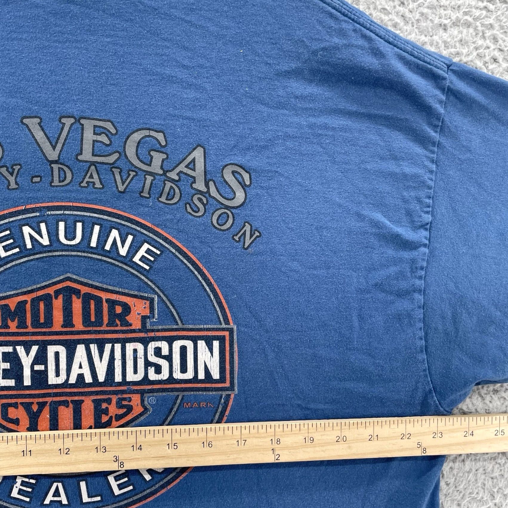 Harley Davidson Harley-Davidson T Shirt Men’s XL Blue Las Vegas Moto Biker Y2K Streetwear 90’s Shirt Mens XL Blue Harley-Davidson T Shirt Size US XL / EU 56 / 4 - 7 Thumbnail