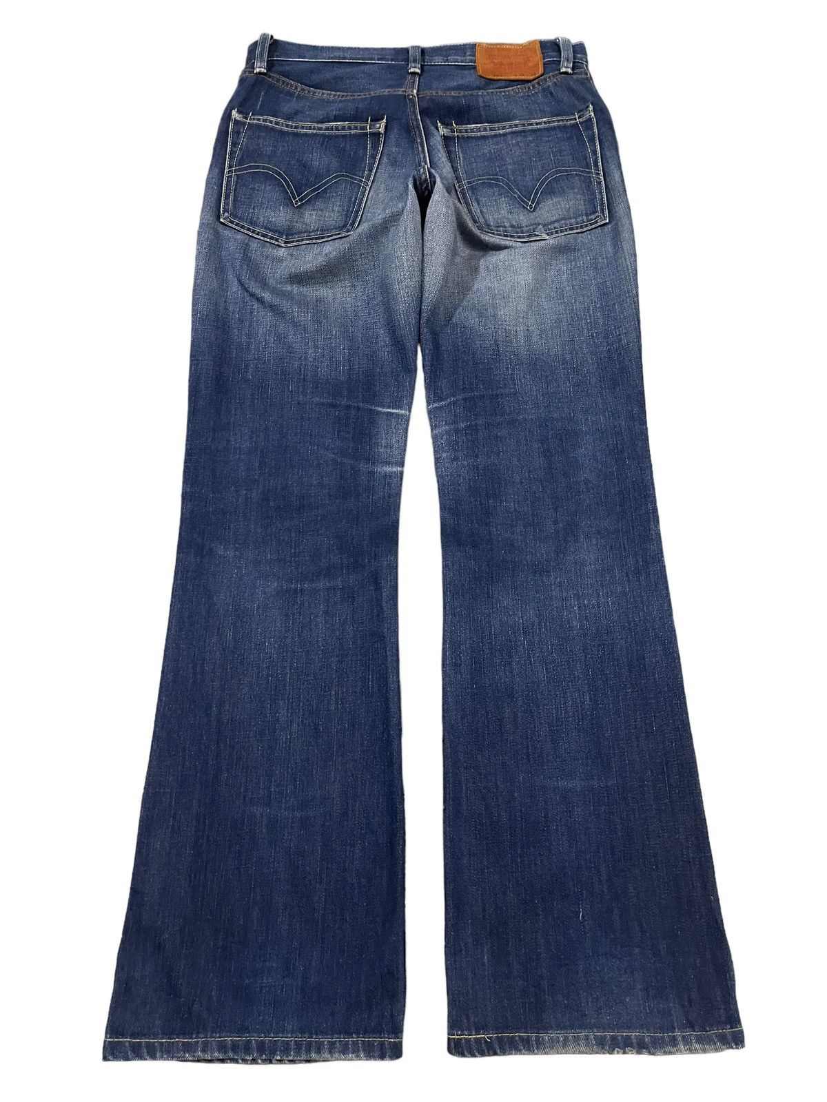 Levi's Vintage 90s Levis 507 Blue Wash Style Wide Leg Jeans Size US 30 / EU 46 - 2 Thumbnail