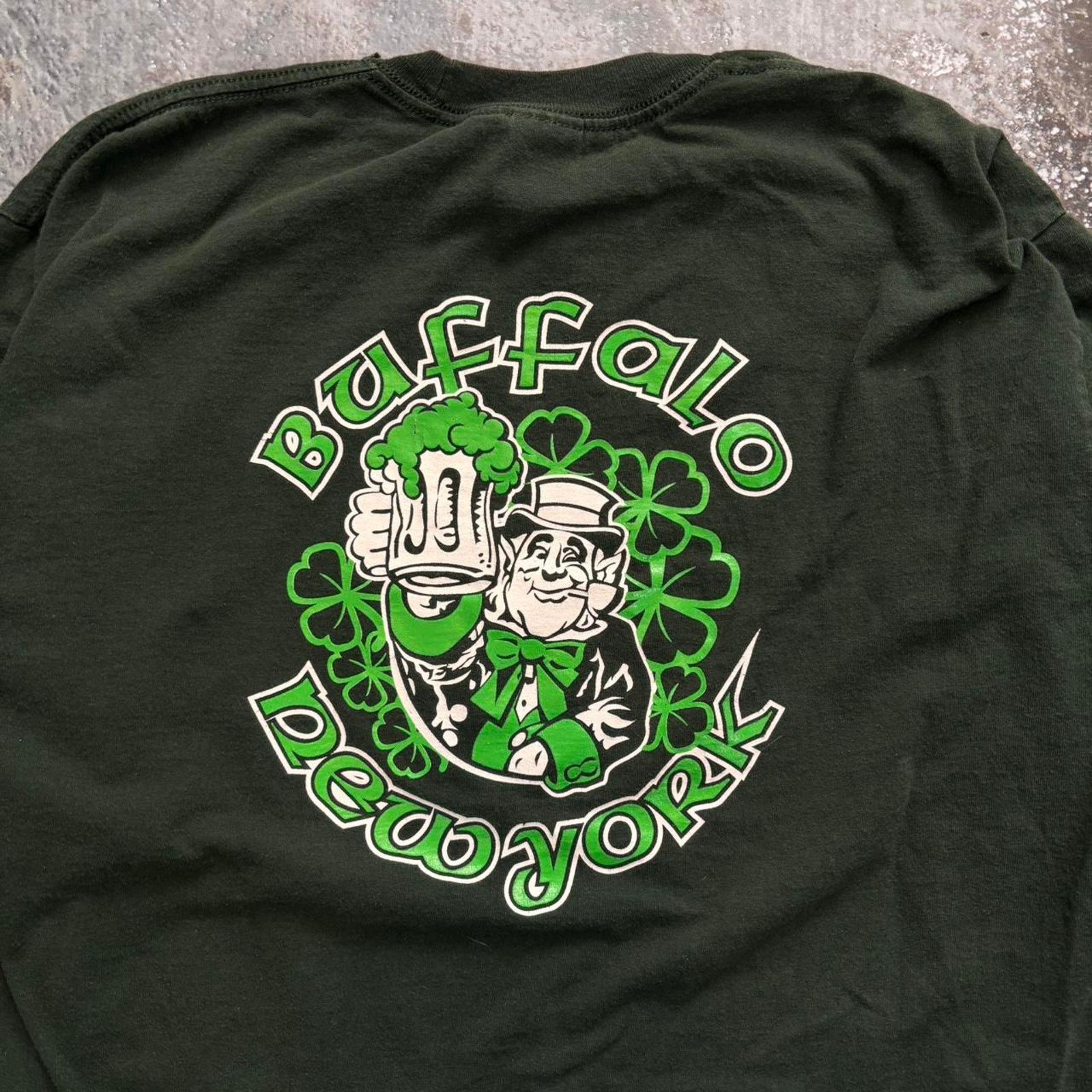 Gildan × Vintage Vintage Buffalo NY St. Patricks Day Longsleeve Shirt Size XL Size US XL / EU 56 / 4 - 3 Thumbnail