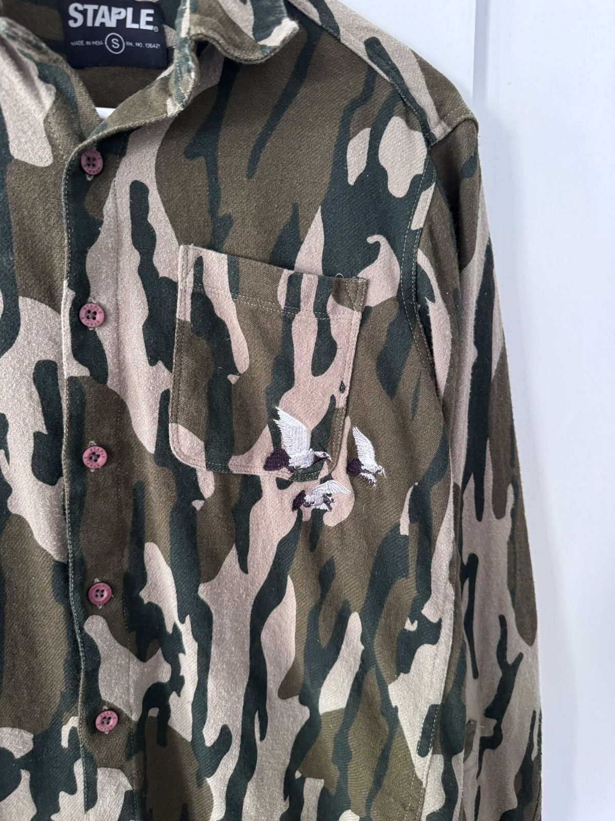 Staple Staple Camo Button Up Shirt Size US S / EU 44-46 / 1 - 2 Thumbnail