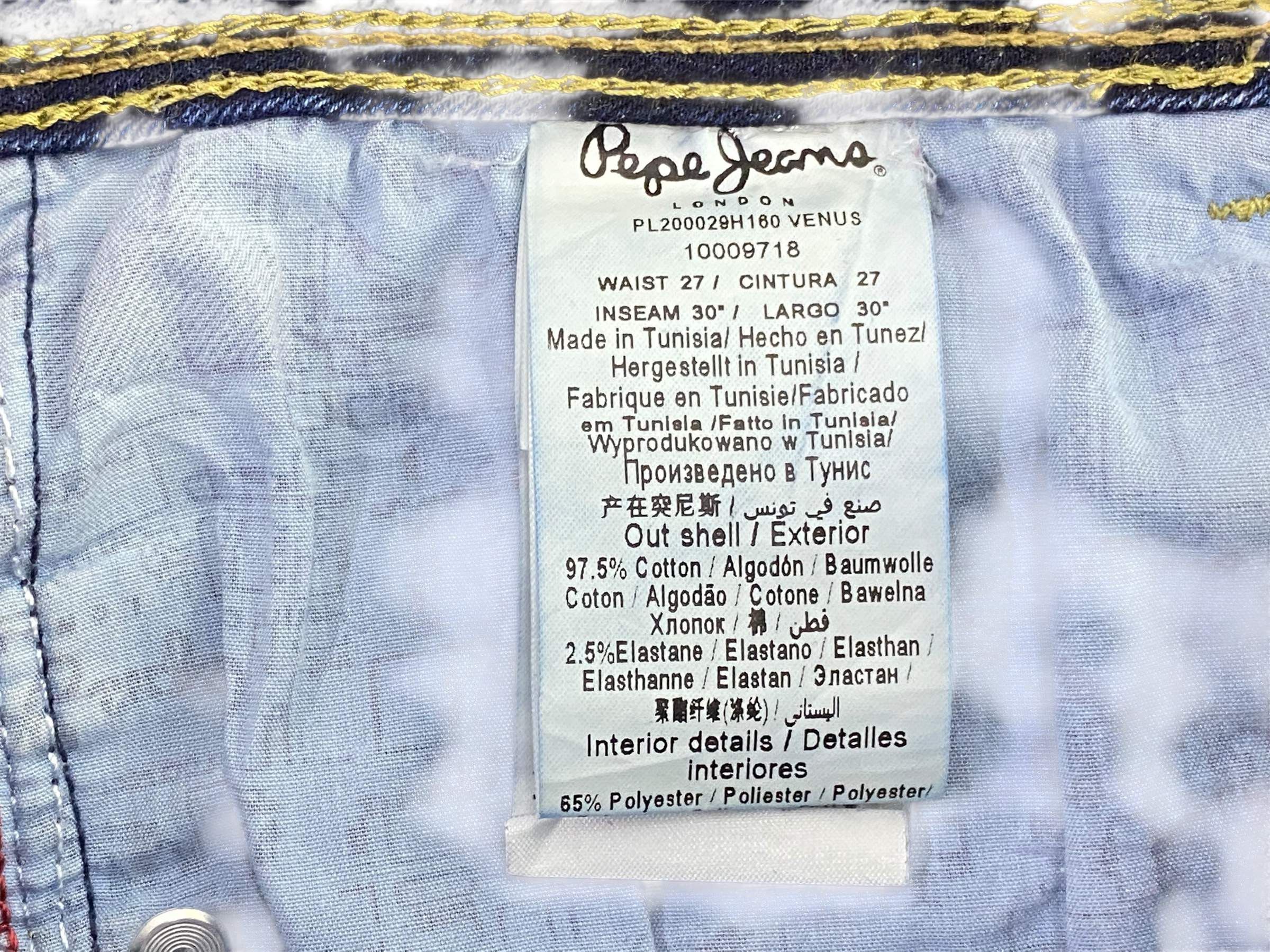 Japanese Brand Pepe Skinny Jeans Japanese Embroidered Jeans Size 27" / US 4 / IT 40 - 4 Thumbnail