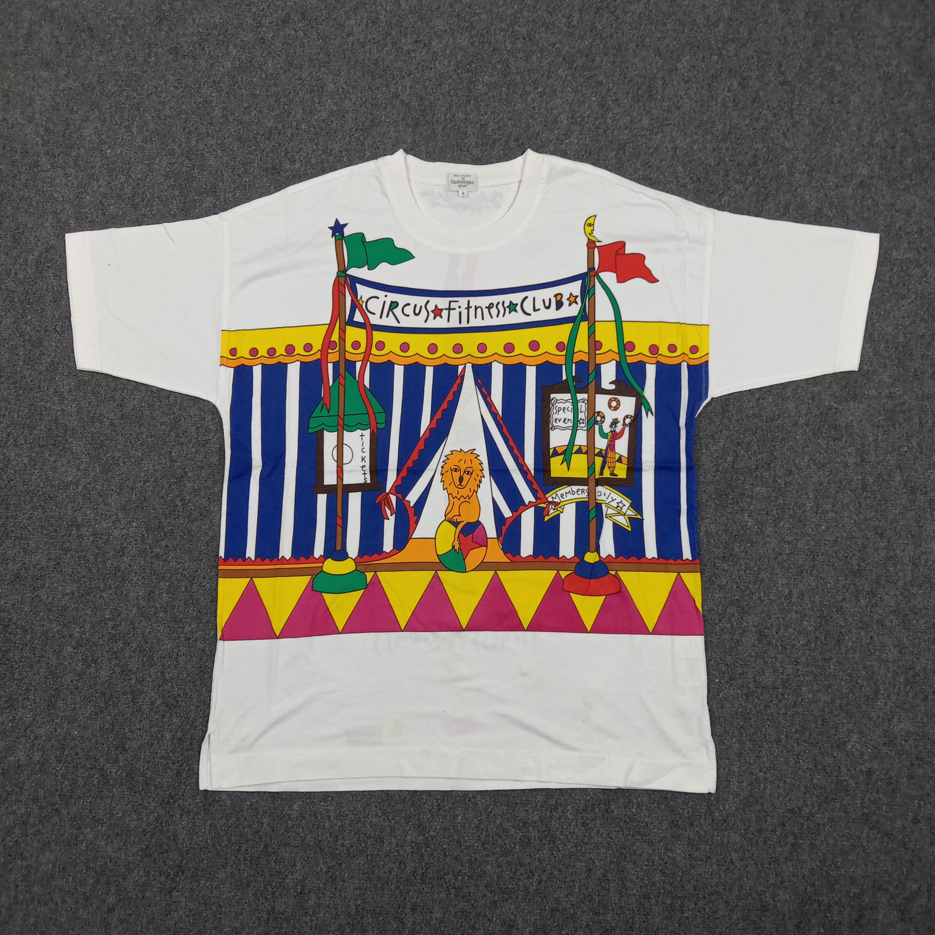 Jean Charles De Castelbajac 90's Castelbajac Sport Circus Retro Tshirt C294N6 Size US L / EU 52-54 / 3 - 1 Thumbnail