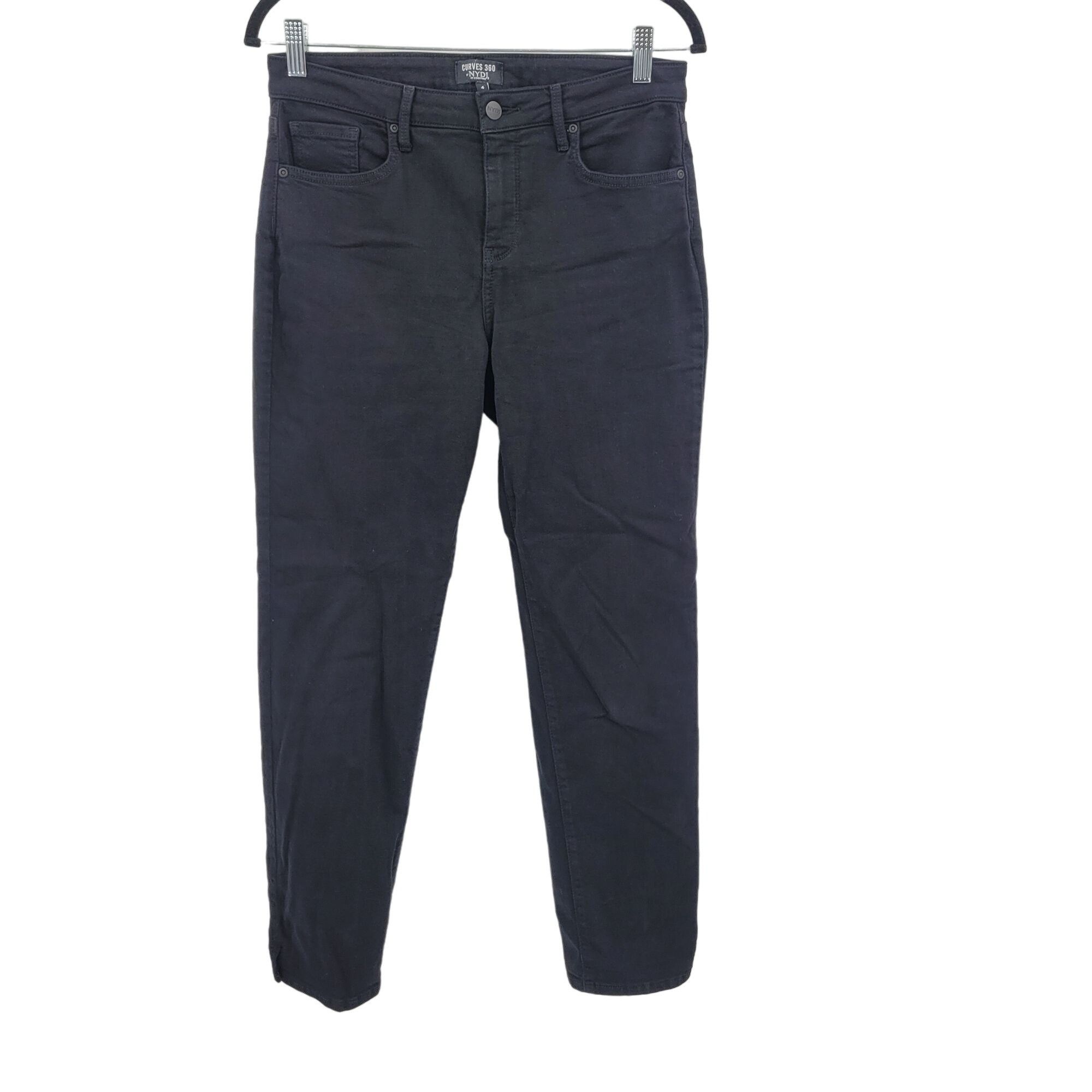 NYDJ NYDJ Curves 360 Black Jeans 4 High-rise Stretch Tapered Pant Size 27" / US 4 / IT 40 - 8 Thumbnail