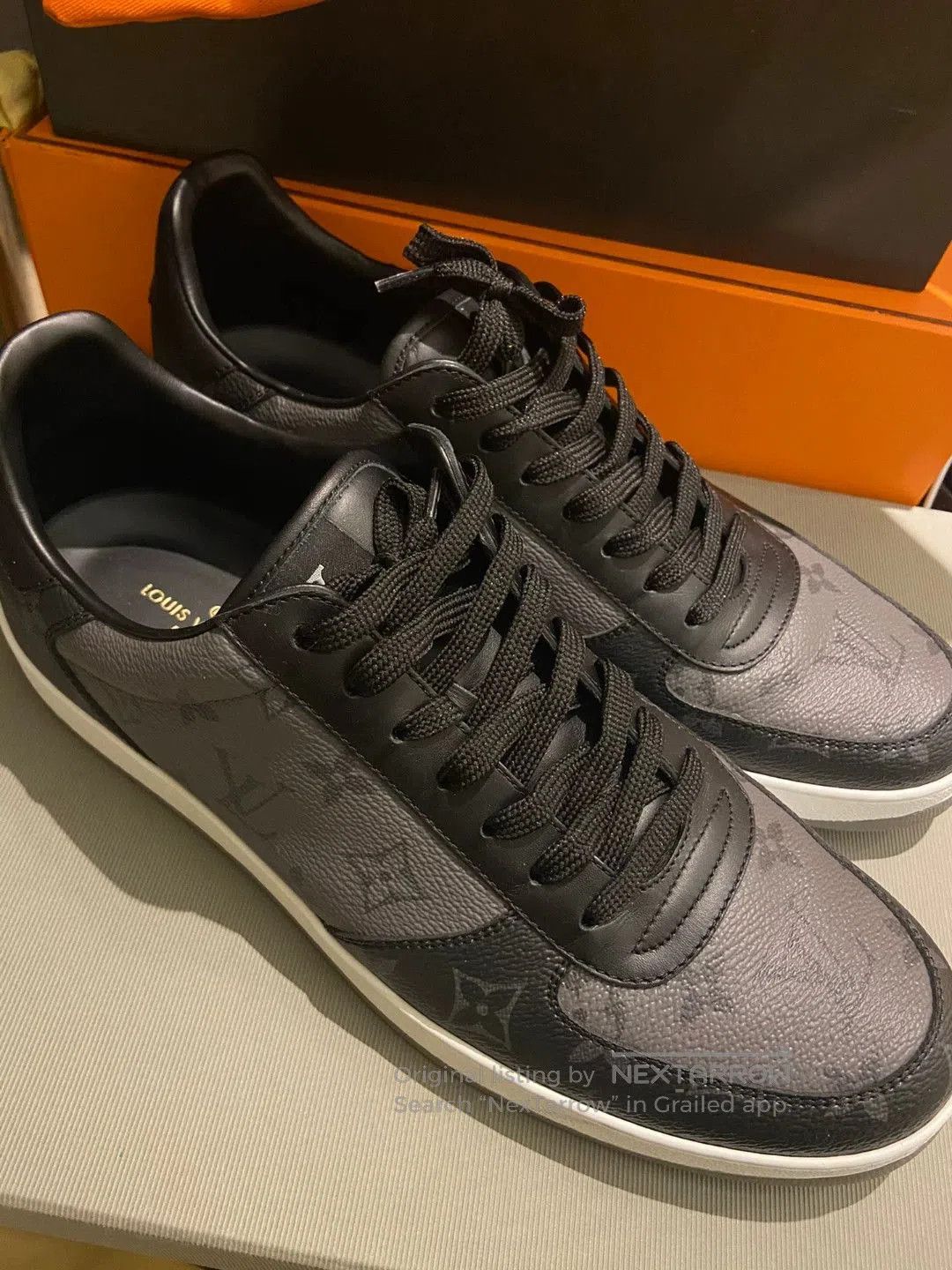 Louis Vuitton lv rivoli gray and black sneakers. Size US 9 / EU 42 - 1 Thumbnail