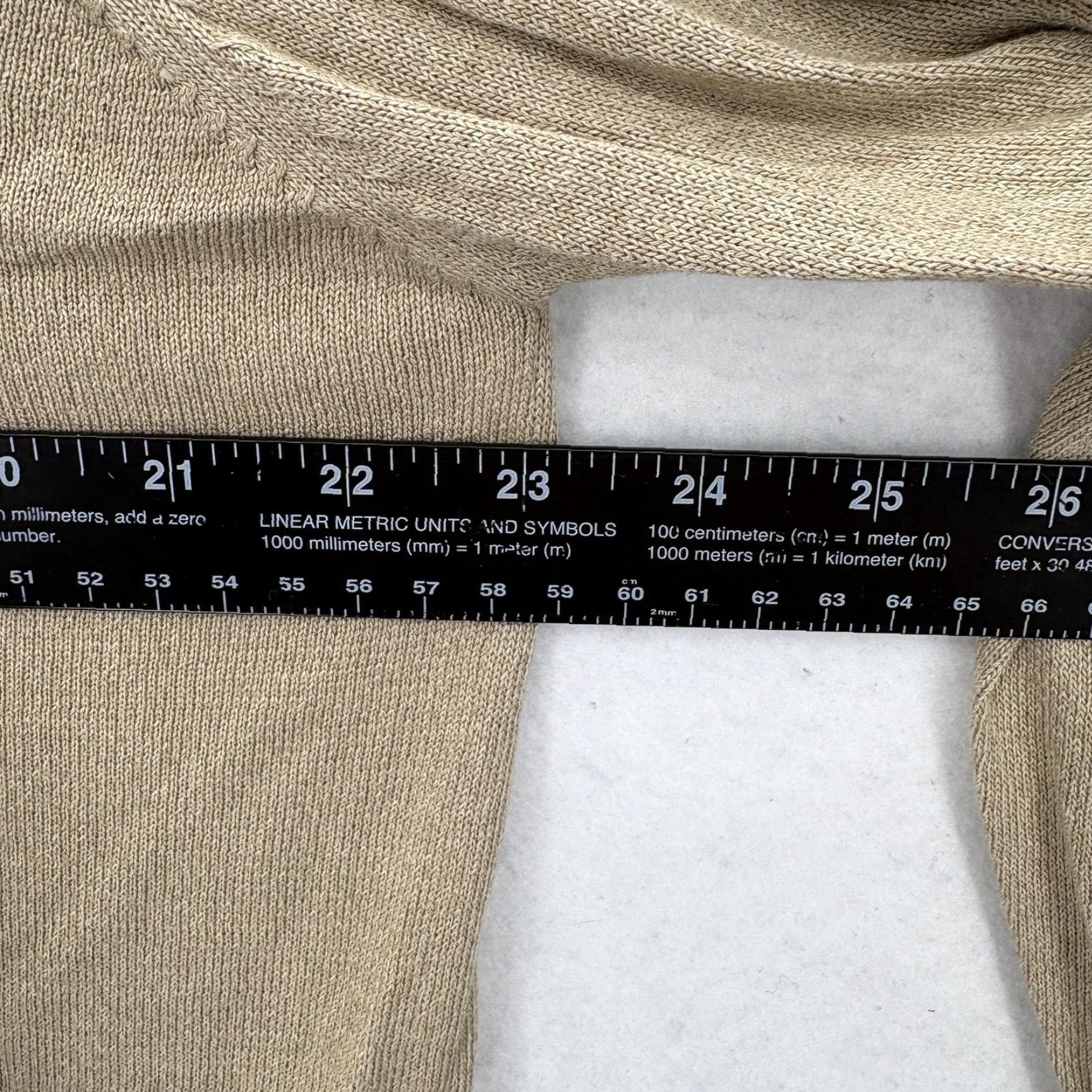 Jos. A. Bank Jos A Bank Sweater Mens Medium Tan 100% Silk Long Sleeve Polo Pullover Knit Size US M / EU 48-50 / 2 - 6 Thumbnail
