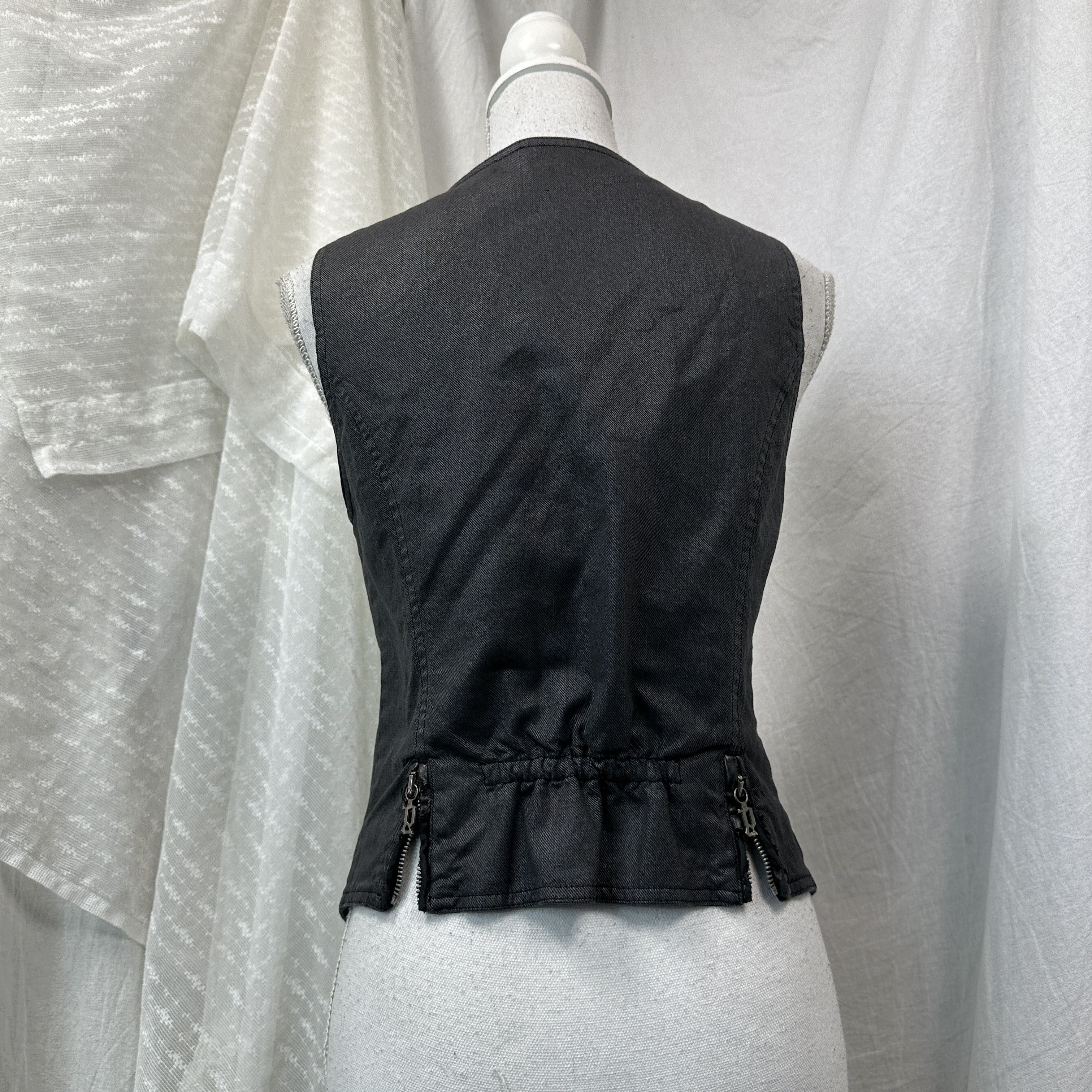 John Galliano Vintage Button Up John Galliano Waxed Vest/Corset Y2K Size S / US 4 / IT 40 - 6 Thumbnail