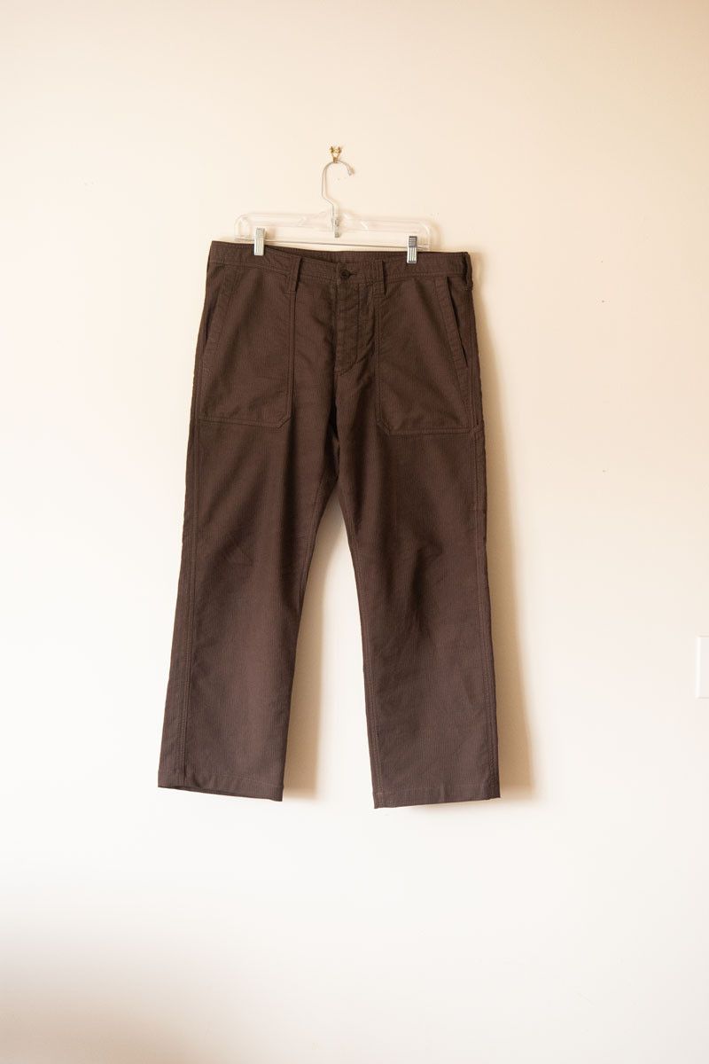 Ts(S) TSS Brown Stripe Cotton Blend Oversized French Chore Jacket Size US M / EU 48-50 / 2 - 15 Thumbnail