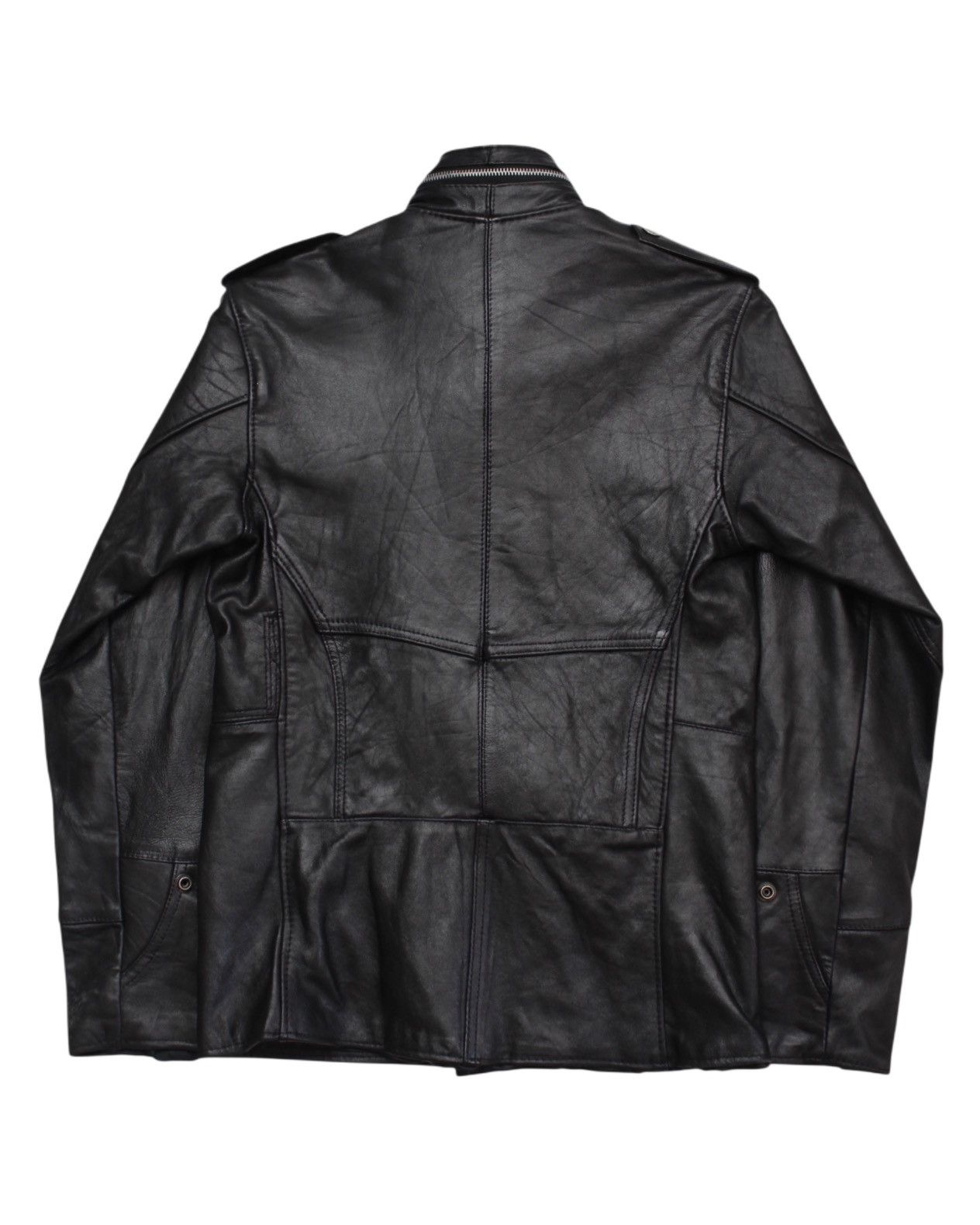 Hysteric Glamour 2000S BOBBIO “MODA INTERNAZIONALE” LEATHER FIELD JACKET Size US S / EU 44-46 / 1 - 3 Thumbnail