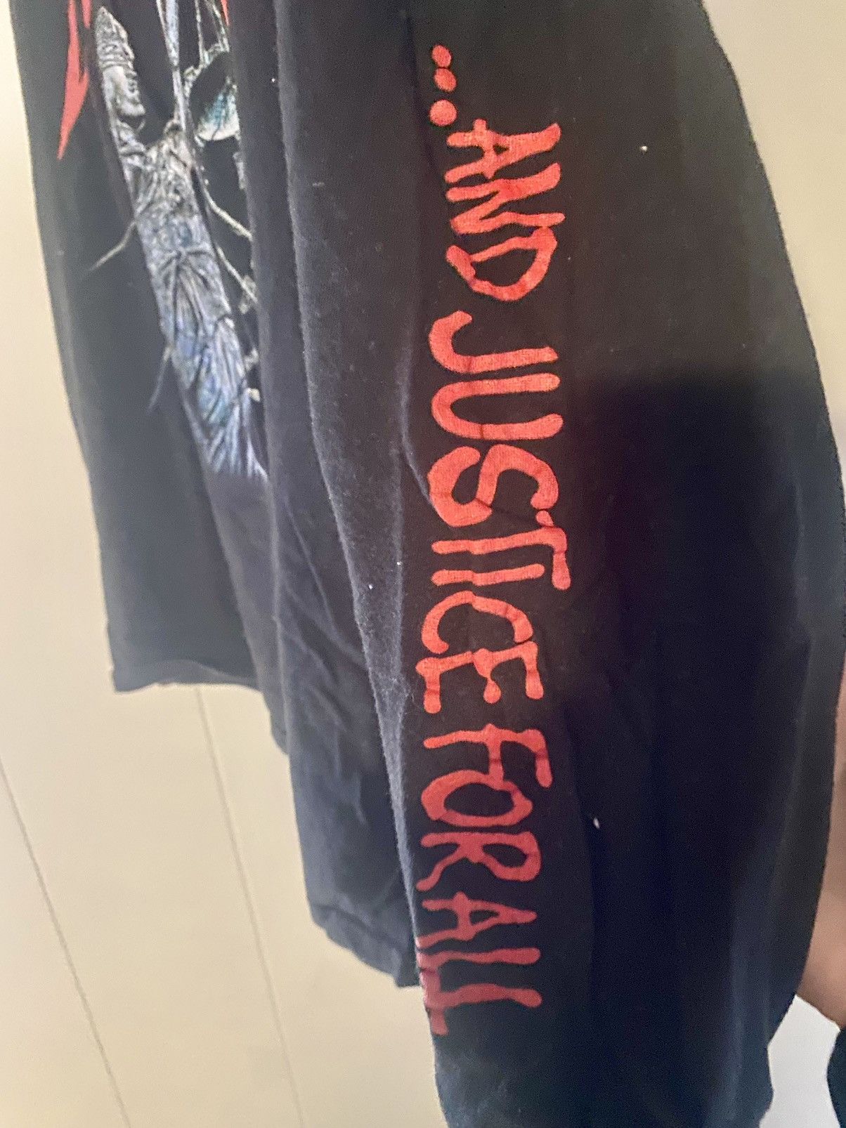 Band Tees × Vintage Metallica Justice for All Band Tee Size US L / EU 52-54 / 3 - 2 Thumbnail