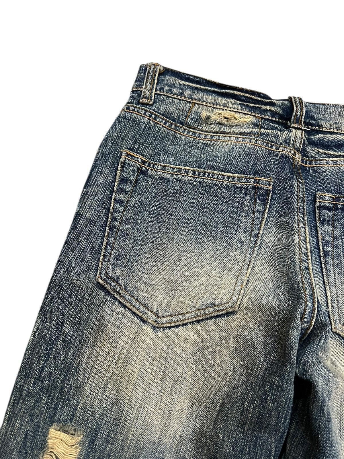 Japanese Brand 💥Flare💥G.O.A Distressed Mud Wash Like Tornado Mart Jean Size US 28 / EU 44 - 14 Thumbnail