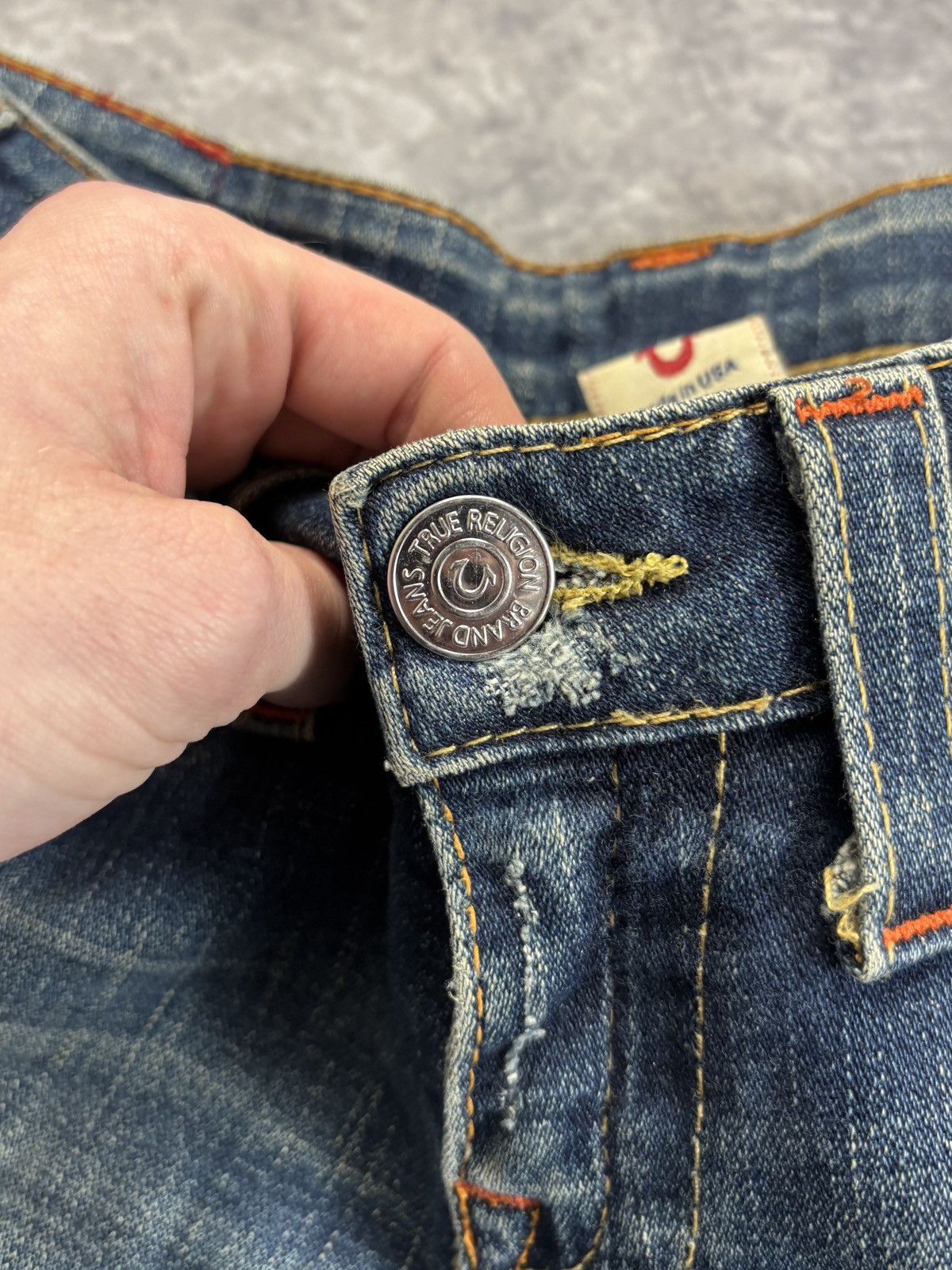True Religion 2000s True Religion Jeans Made in USA Vintage Denim Pants 27 Size 30" / US 8 / IT 44 - 8 Thumbnail