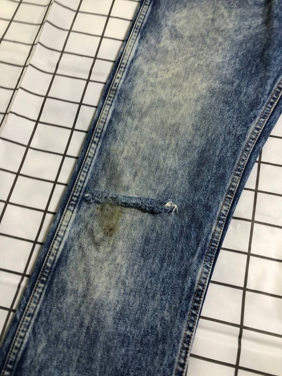 Levi's Vintage 90s Orange Tab Levi’s Jeans 505 Blue Distressed Size US 32 / EU 48 - 3 Thumbnail