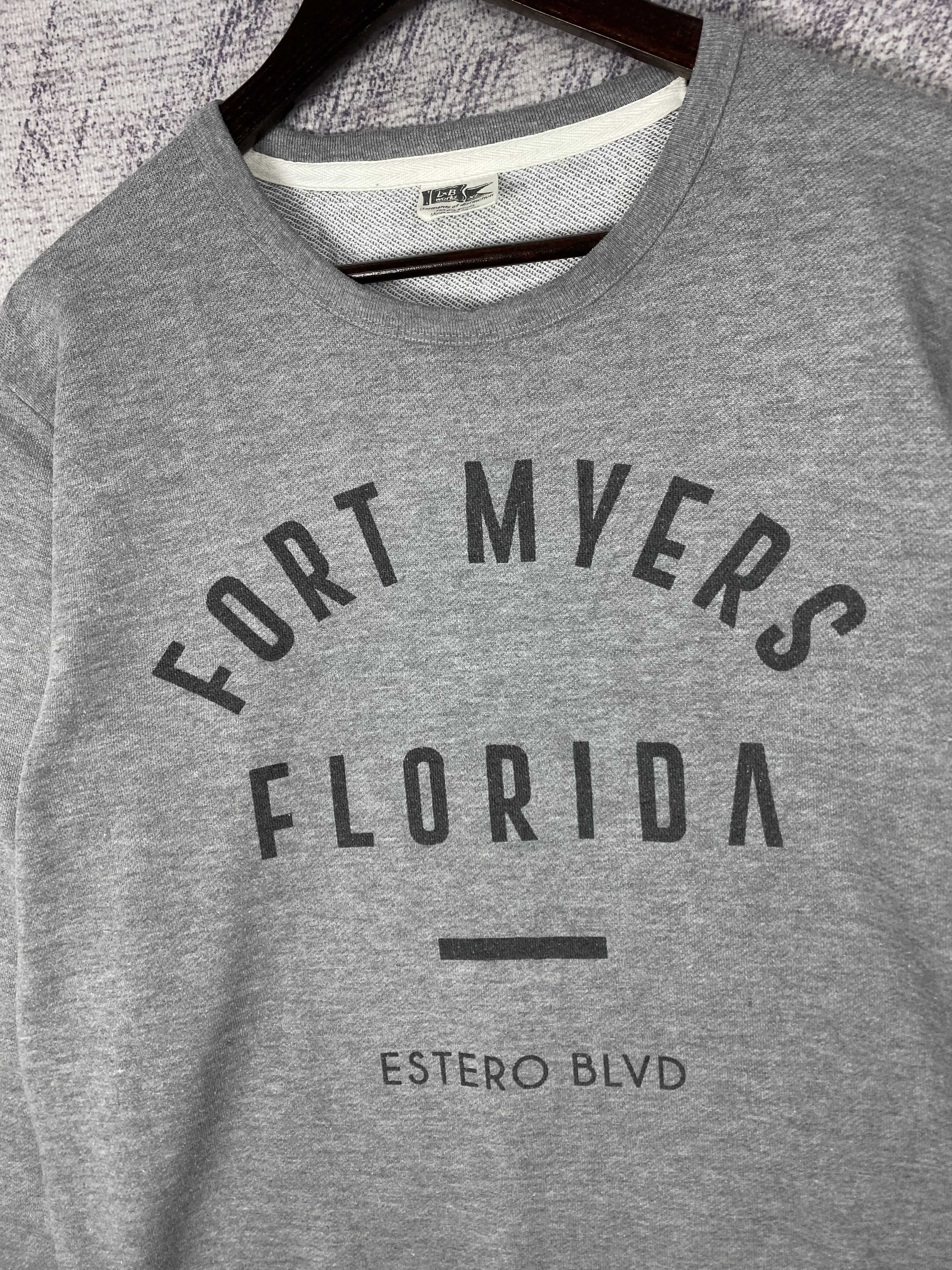 Vintage Fort Myers Florida Crewneck Long Sleeve Sweatshirts