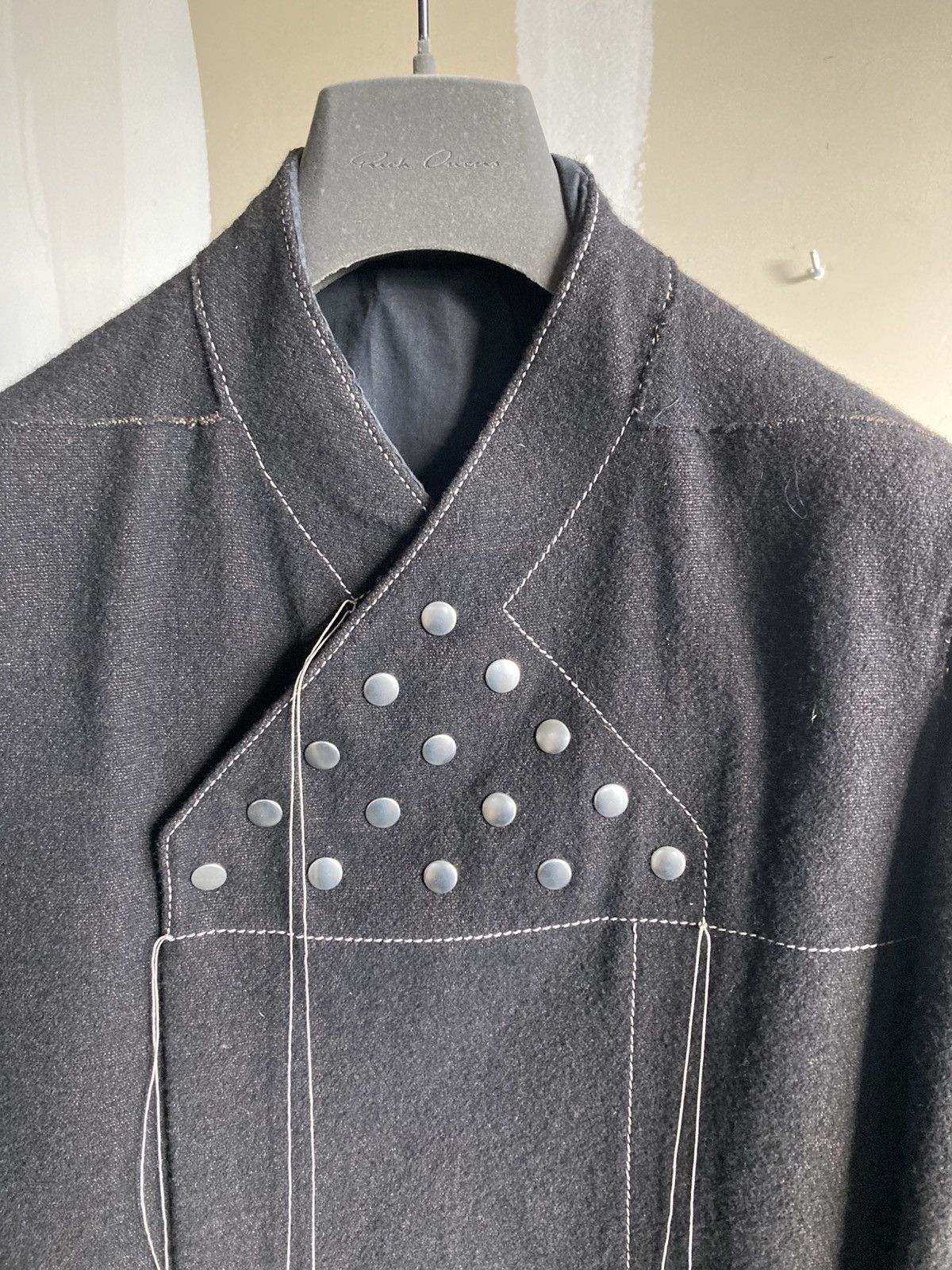 Rick Owens BRAND NEW / Rick Owens Wool Felt Coat Size US M / EU 48-50 / 2 - 2 Thumbnail