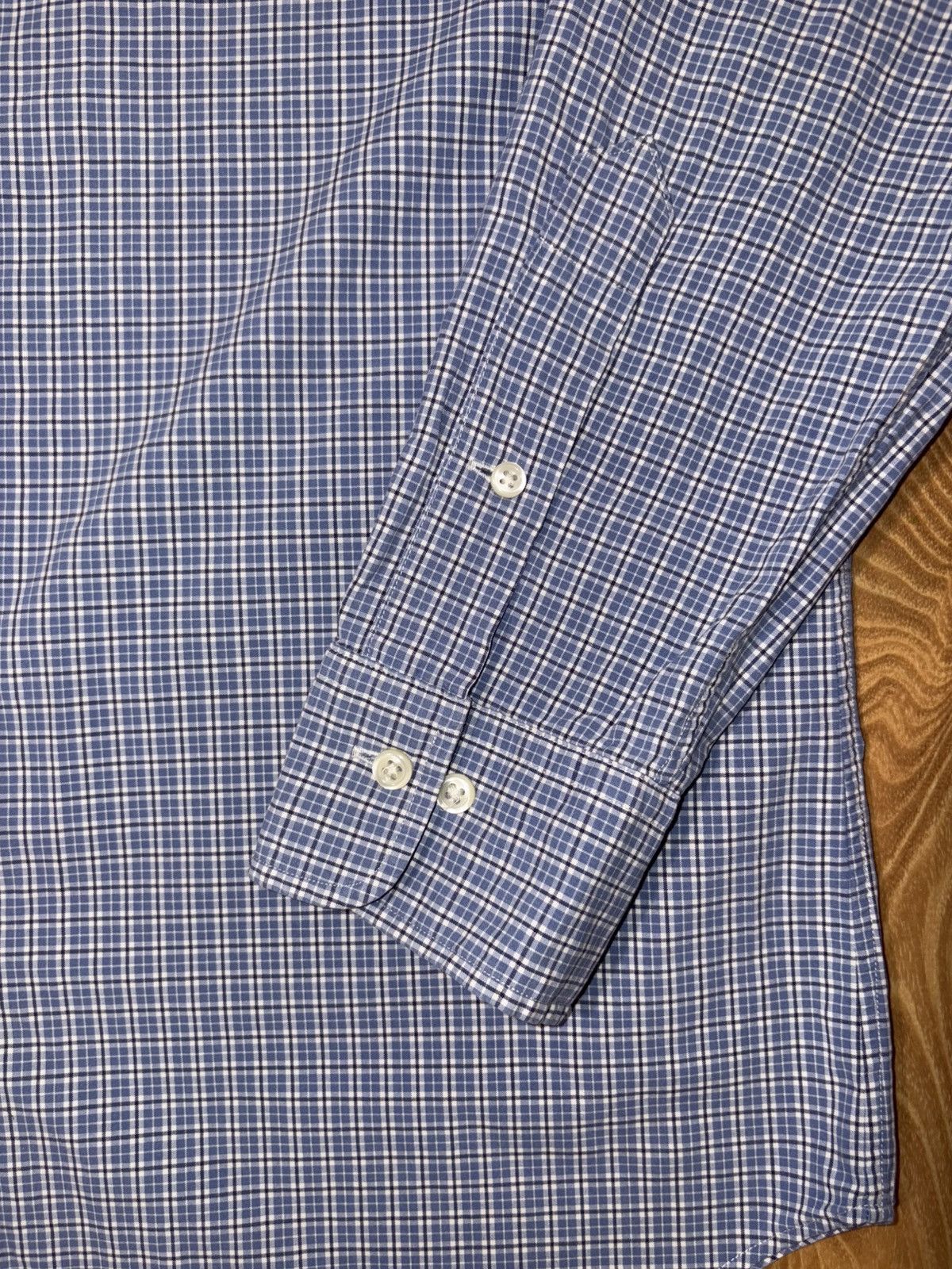 Polo Ralph Lauren Polo RL Regent Classic Fit Shirt - Blue Micro-Check 15 32/33 Size US M / EU 48-50 / 2 - 5 Thumbnail
