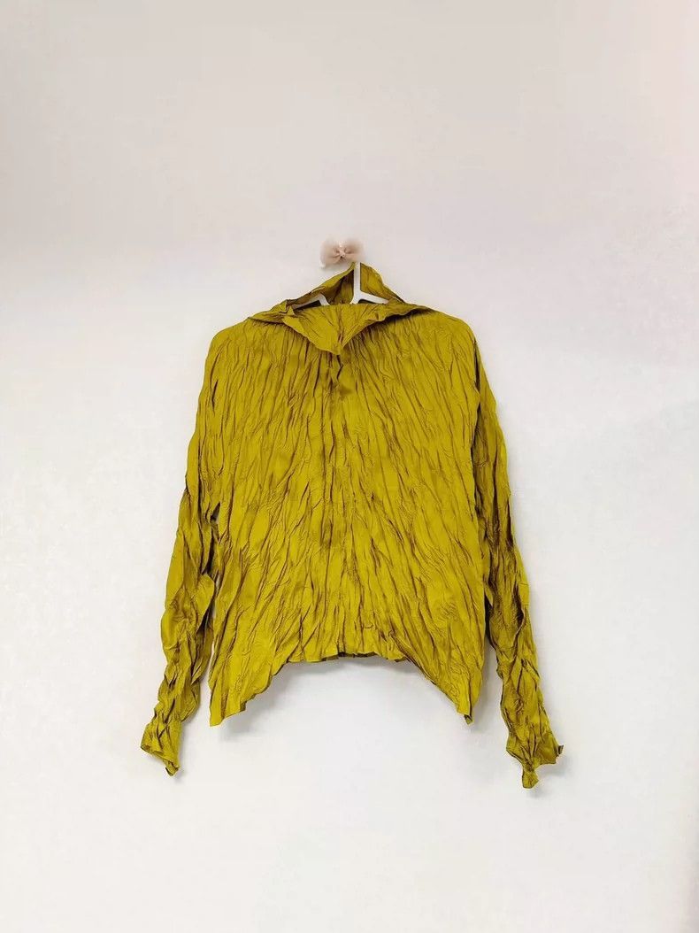 Issey Miyake issey miyake size:3 Mustard yellow origami coat 2505-Nexta Size XXS / US 00 / IT 34 - 1 Thumbnail
