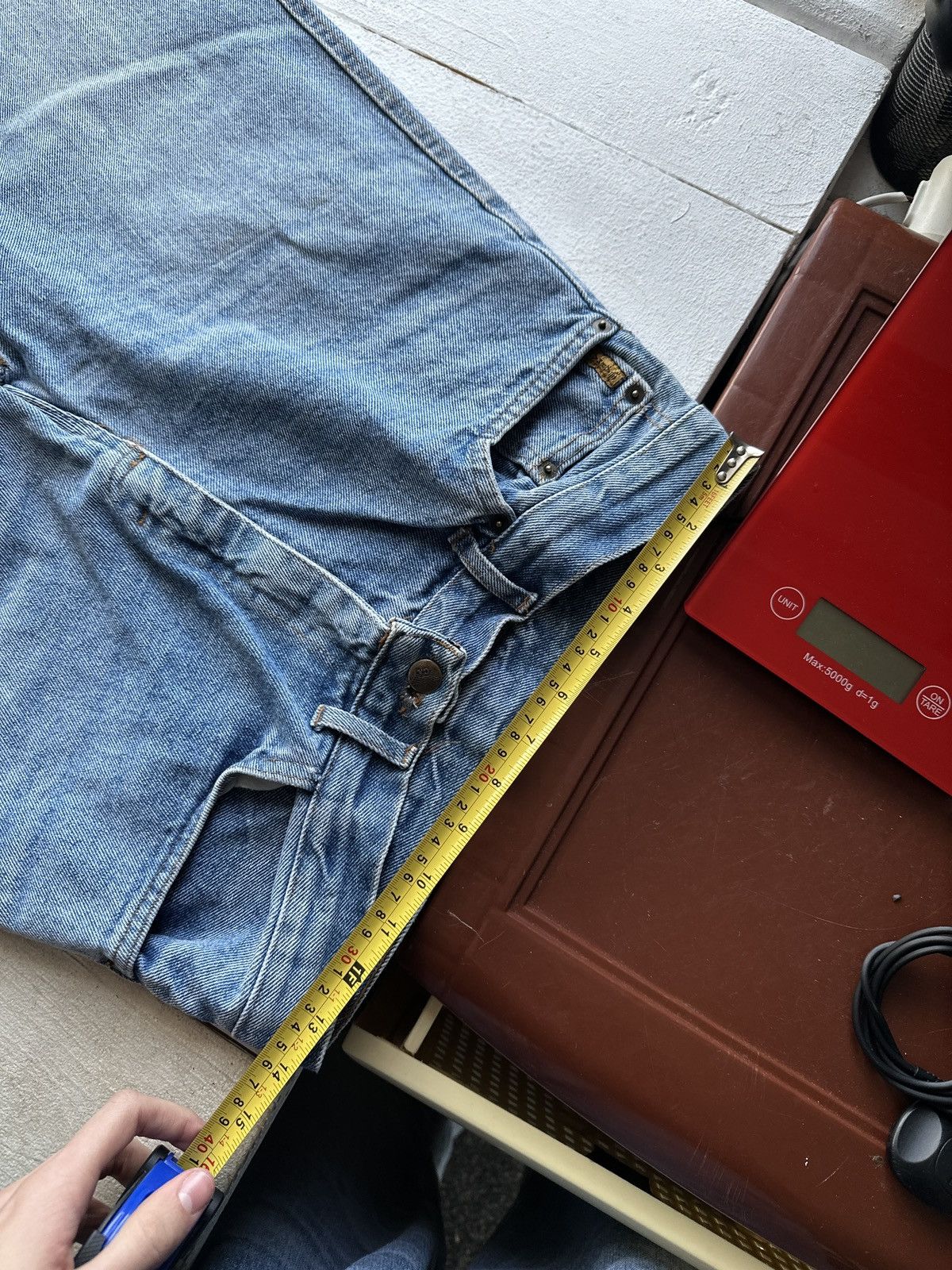 Giorgio Armani VNTG🚨90s Armani Jeans Denim blue Mens Pants Size US 30 / EU 46 - 14 Thumbnail