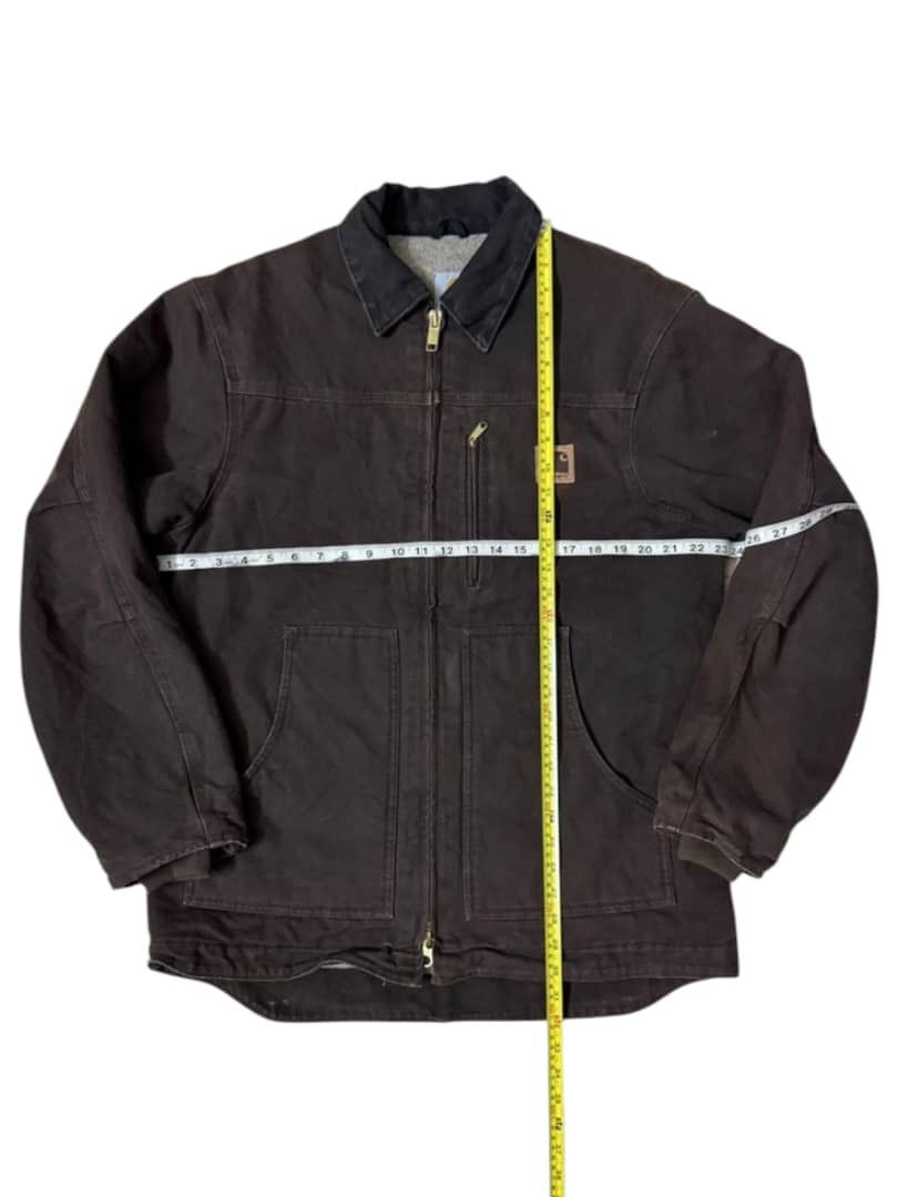 Carhartt VTG CARHARTT MENS C61 DKB BROWN SHERPA JACKET SANDSTONE Size US XL / EU 56 / 4 - 4 Thumbnail