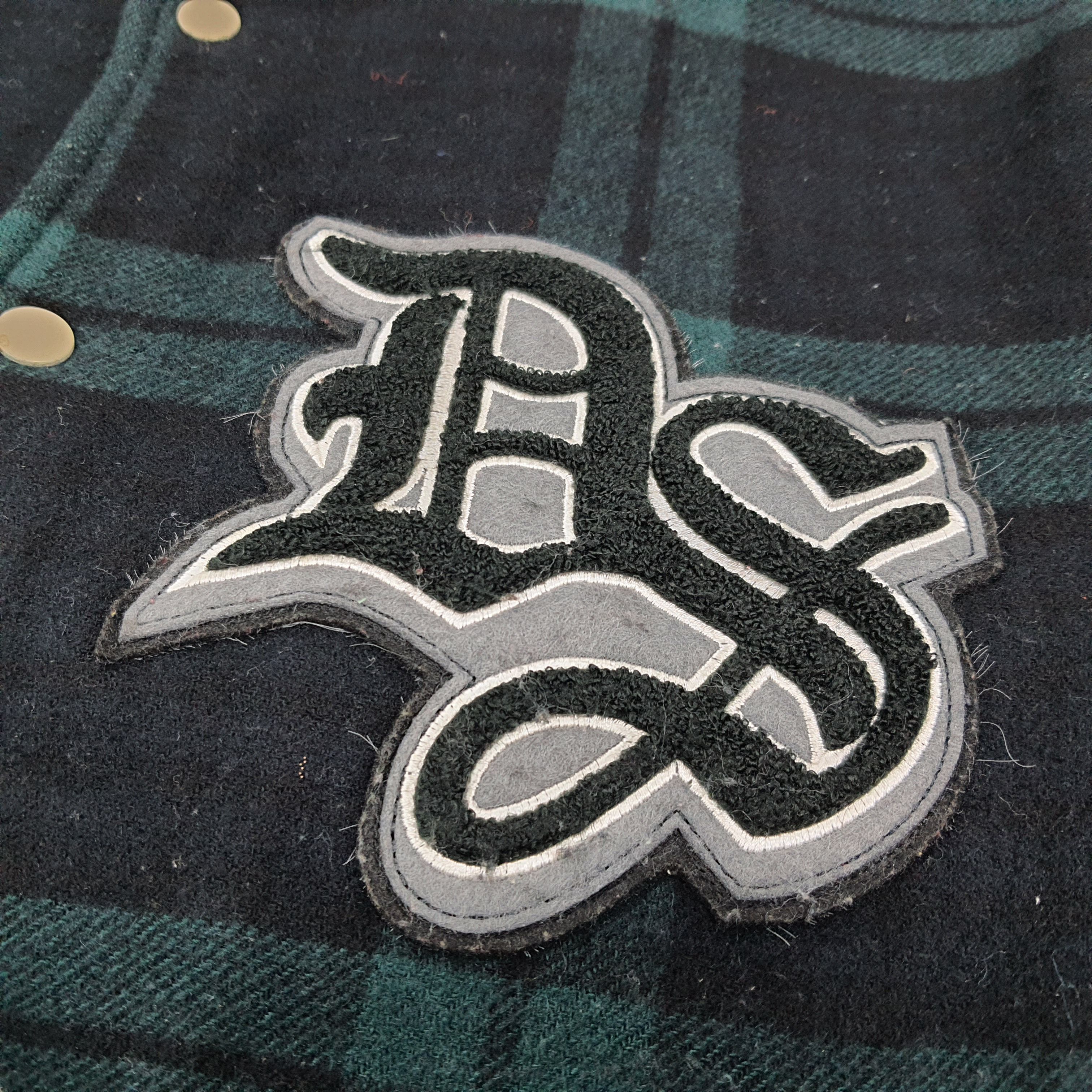 Japanese Brand Vintage Doobierex Plaid Varsity Jacket Wool Blend C309N15 Size US L / EU 52-54 / 3 - 2 Thumbnail