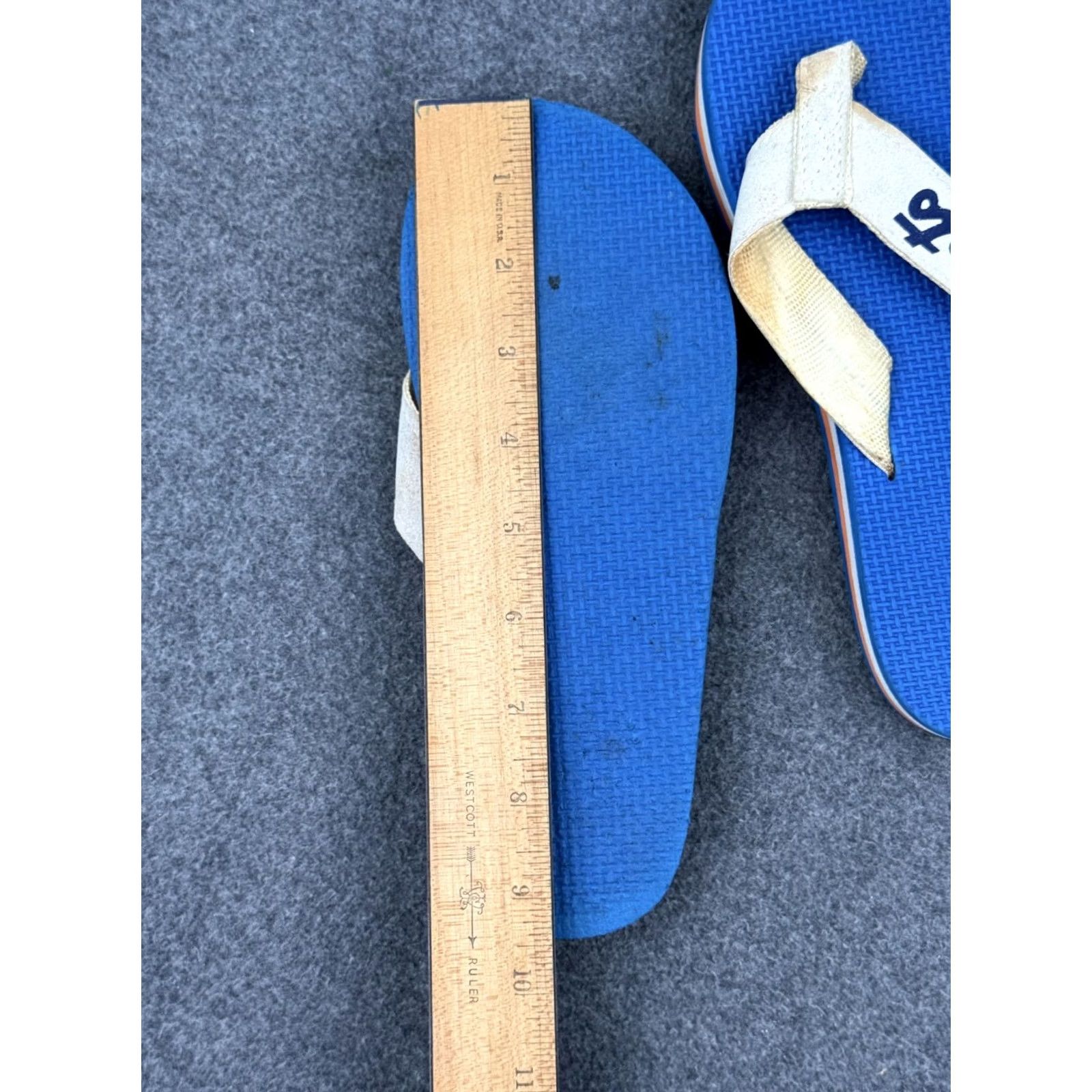 Vintage New York Mets Flip Flop Sandal 6 Blue Stadium Giveaway 1980s Womens, Women's — image 3 of 6