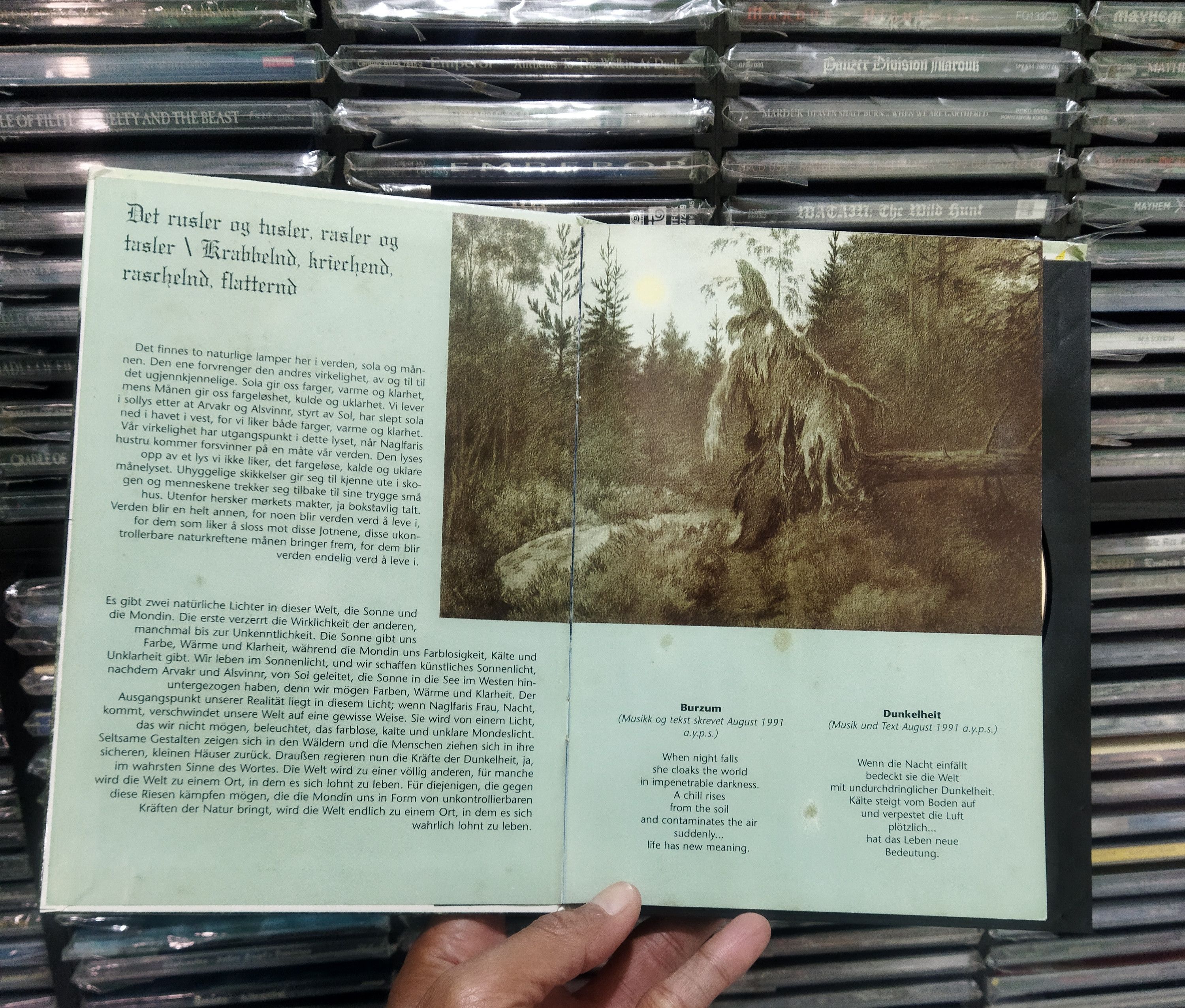 Vintage Sick Rare 🔥 BURZUM - filosofem - limited A5 digibook Size ONE SIZE - 5 Thumbnail