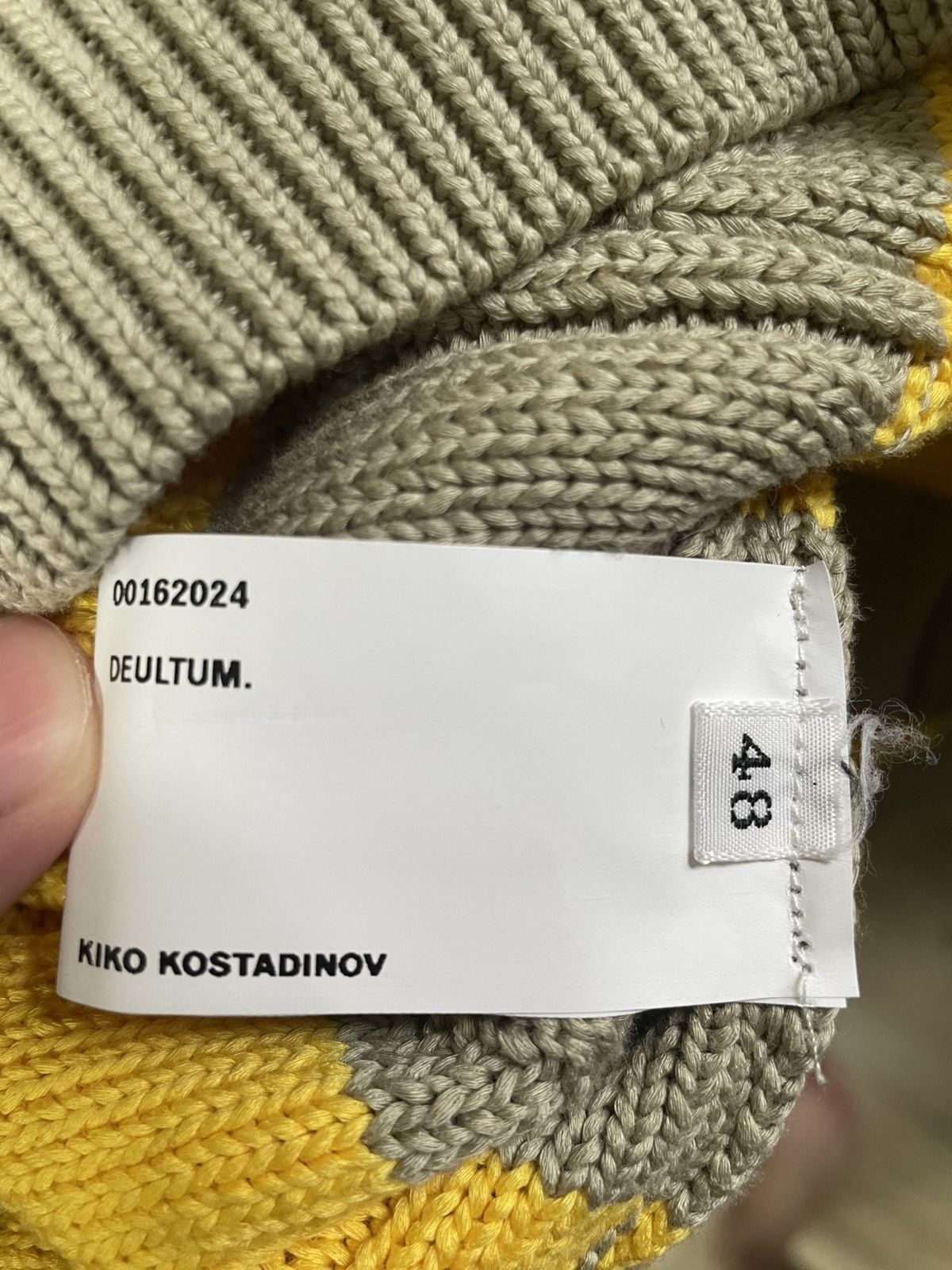 Kiko Kostadinov 24ss Merli Twinset Vest Beige / Yellow