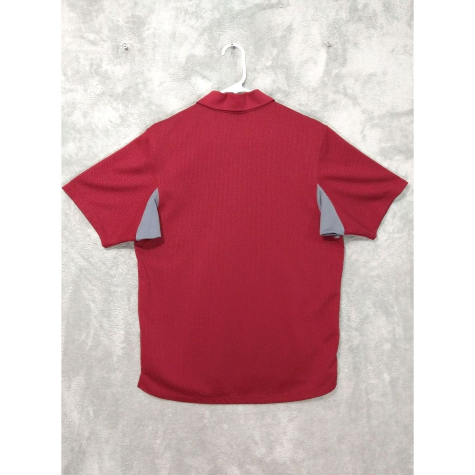 Nike ACG Nike ACG Shirt Mens M Red Nike Dri-Fit Polo Short Sleeve 1/4 Zip Outdoor Sports Golf Polo Shirt Size US M / EU 48-50 / 2 - 2 Thumbnail