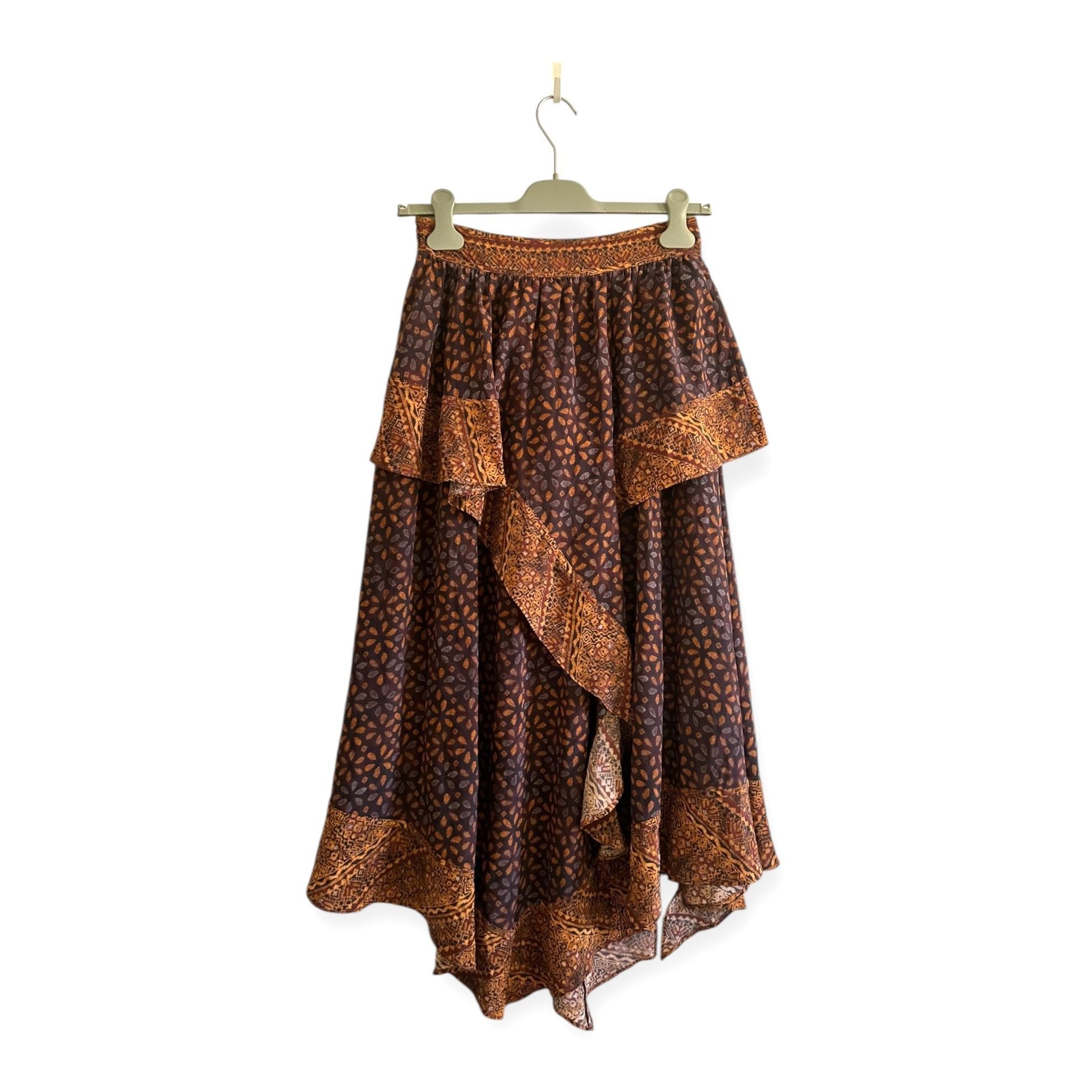 Ulla Johnson Ulla Johnson Silk Omila Skirt in Agate, Size 2, Brown burgu Size 26" / US 2 / IT 38 - 2 Thumbnail