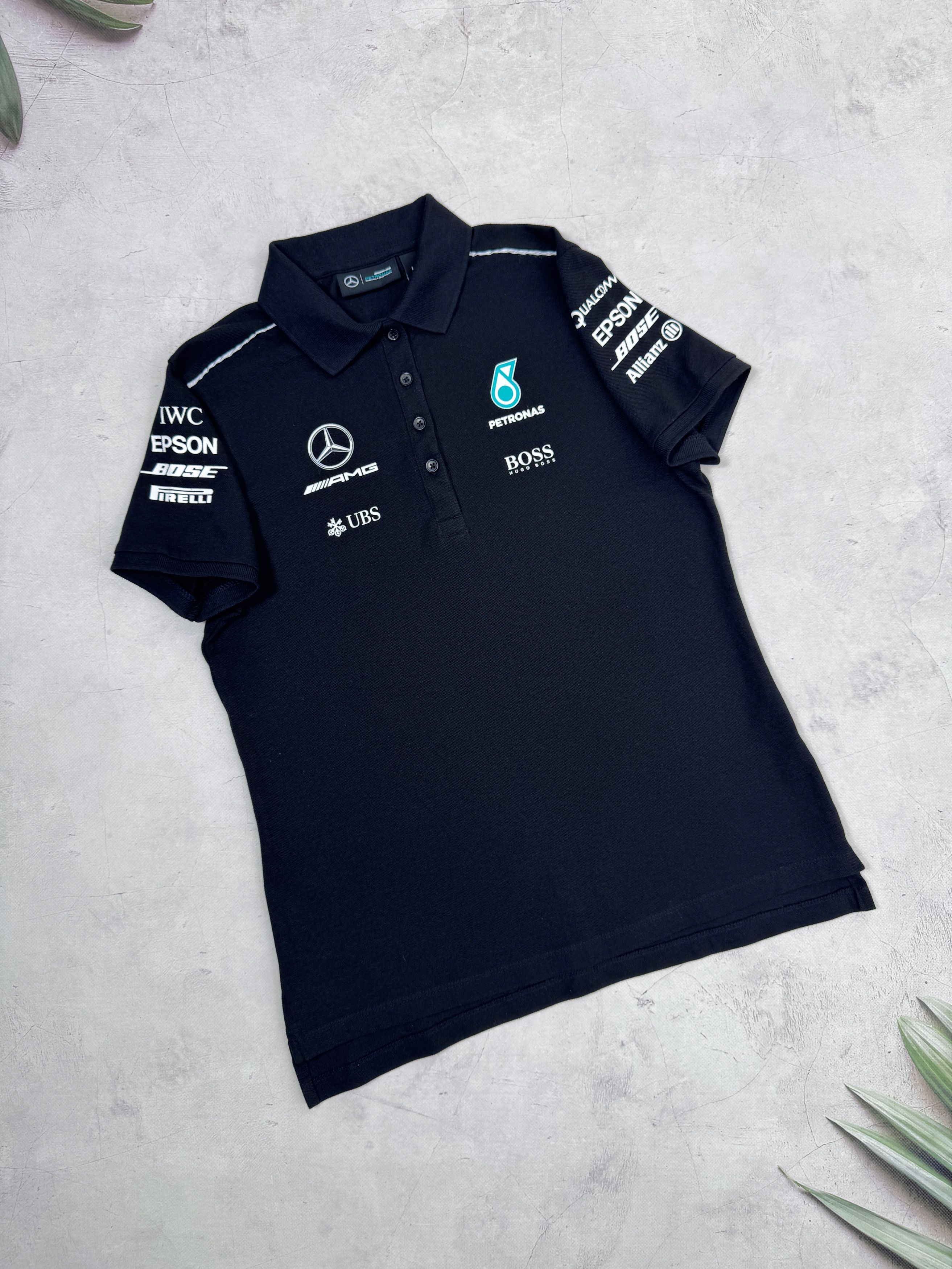 Hugo Boss × Mercedes-Benz Mercedes AMG Petronas F1 Team Polo T-Shirt Ladies UBS Boss Size L / US 10 / IT 46 - 2 Thumbnail