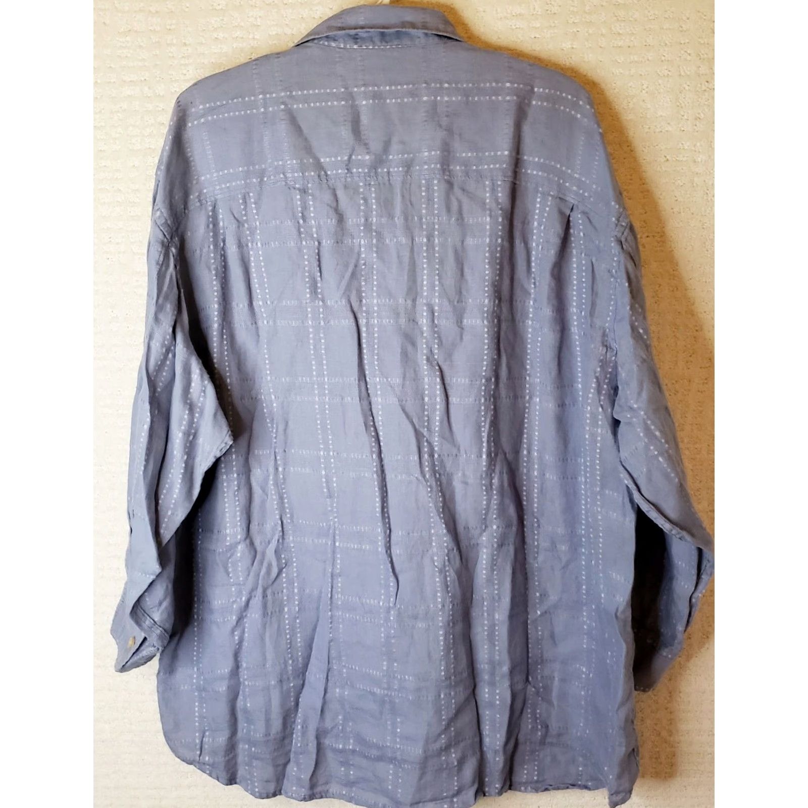 Tommy Bahama VINTAGE Tommy Bahama Shirt 2XL Button-Down Long Sleeve Blue 100% Linen Relaxed Mens Shirt Size US XXL / EU 58 / 5 - 5 Thumbnail