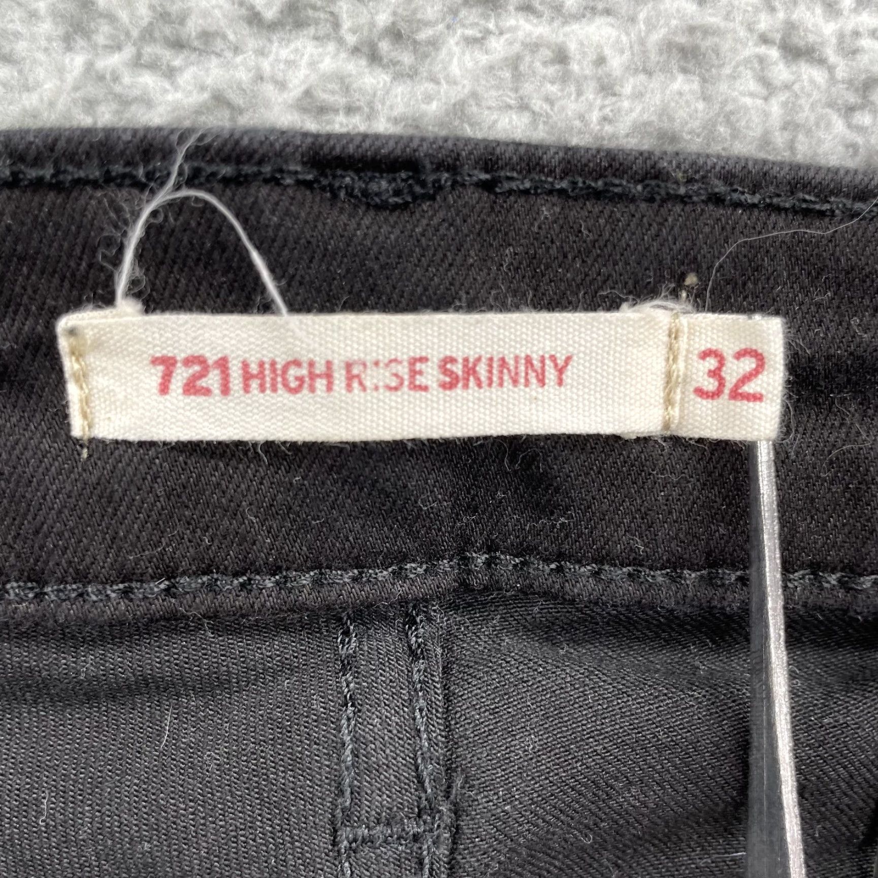 Levi's Levi's 721 Jeans Women 31x31 Black High Rise Skinny 90s Indie Sleaze Grunge Denim Slim Modern Style Womens Jeans Size 24" / US 00 / IT 34 - 7 Thumbnail