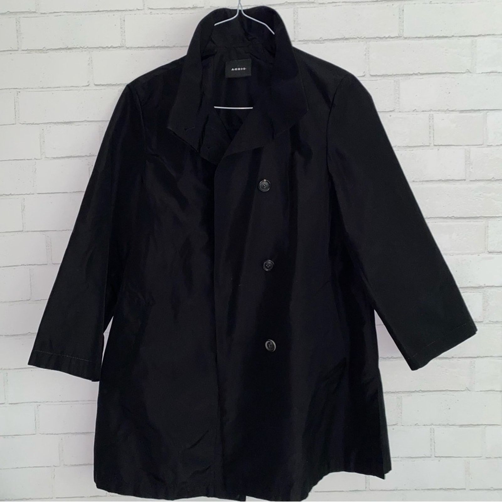 Akris AKRIS $5k O’Neill Silk Swing Coat Trench Black (No Liner) 2 Size XS / US 0-2 / IT 36-38 - 6 Thumbnail