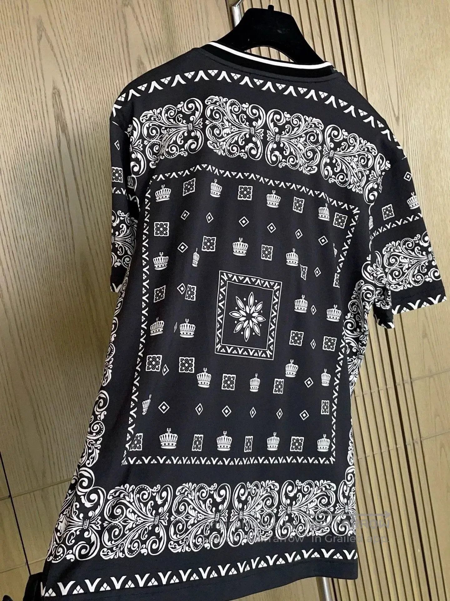 Dolce & Gabbana Dolce & Gabbana Black Crown Print T. Size US S / EU 44-46 / 1 - 7 Thumbnail