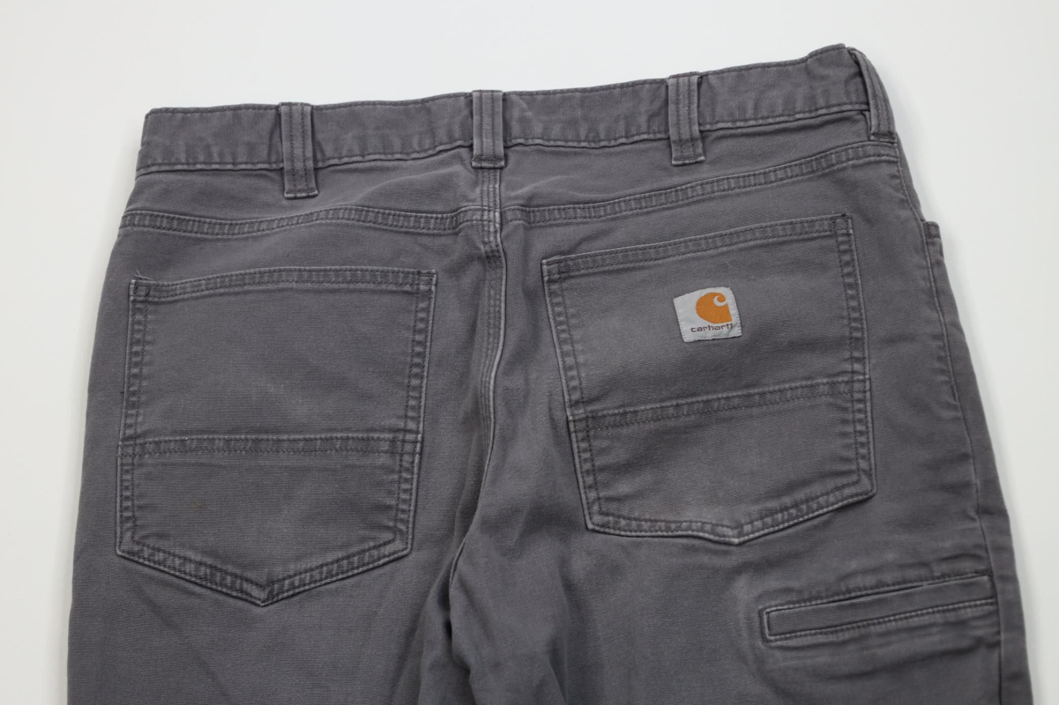 Carhartt Vintage Y2K Carhartt Relaxed Fit Stretch Canvas Pants Gray Size US 33 - 10 Thumbnail