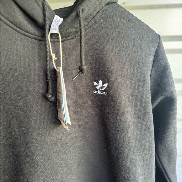 Adidas NWT ADIDAS ESSENTIAL ORIGINALS BLACK HOODIE SZ SMALL S Size US S / EU 44-46 / 1 - 2 Thumbnail