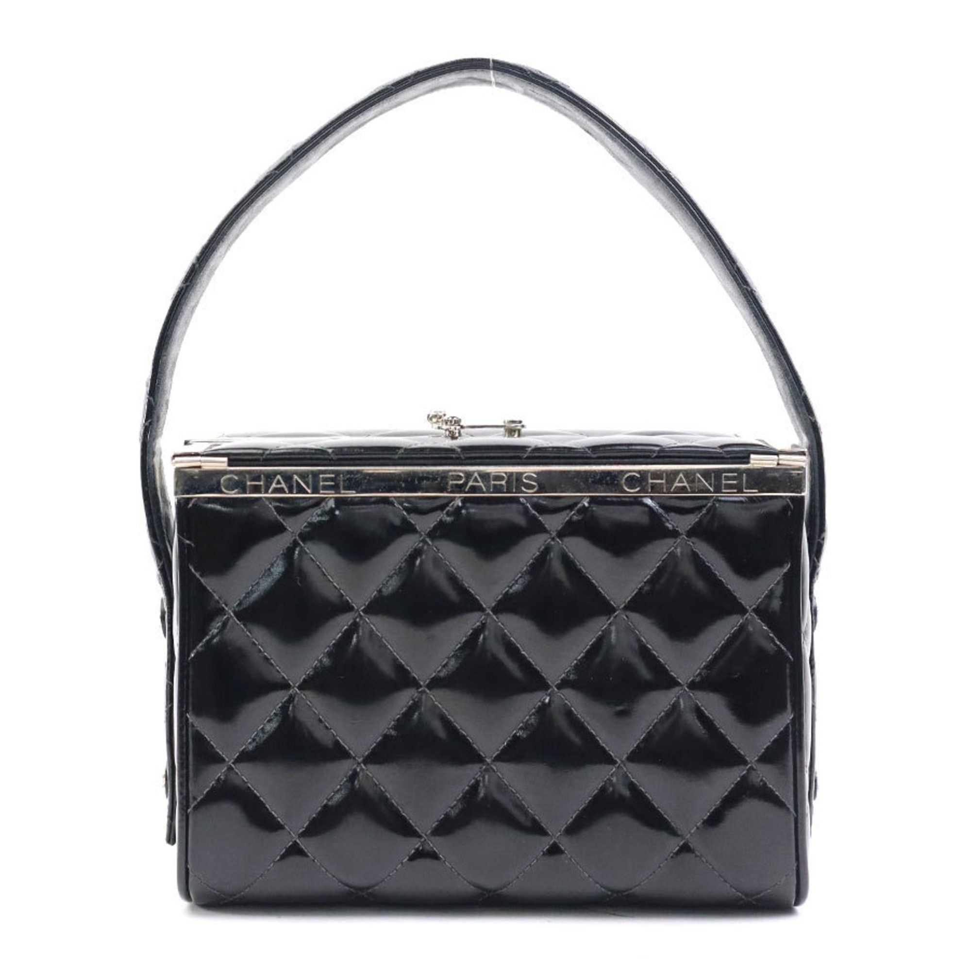 Chanel CHANEL Handbag Leather Black Women's 90203a Size ONE SIZE - 1 Thumbnail
