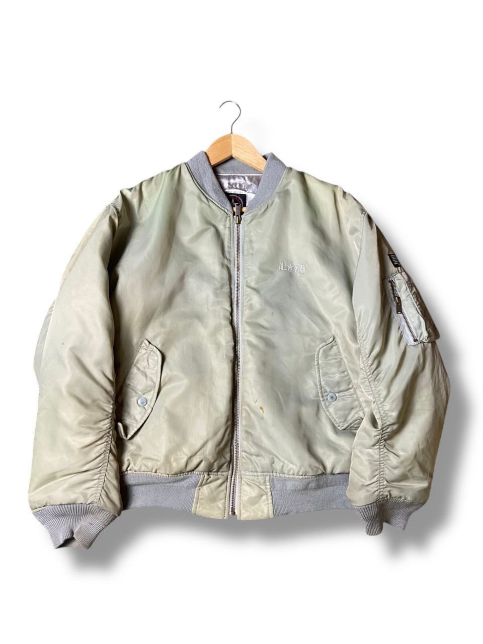 Converse × Japanese Brand × Vintage Vintage CONVERSE ALL STARS Bomber Jacket (126) Size US L / EU 52-54 / 3 - 1 Thumbnail