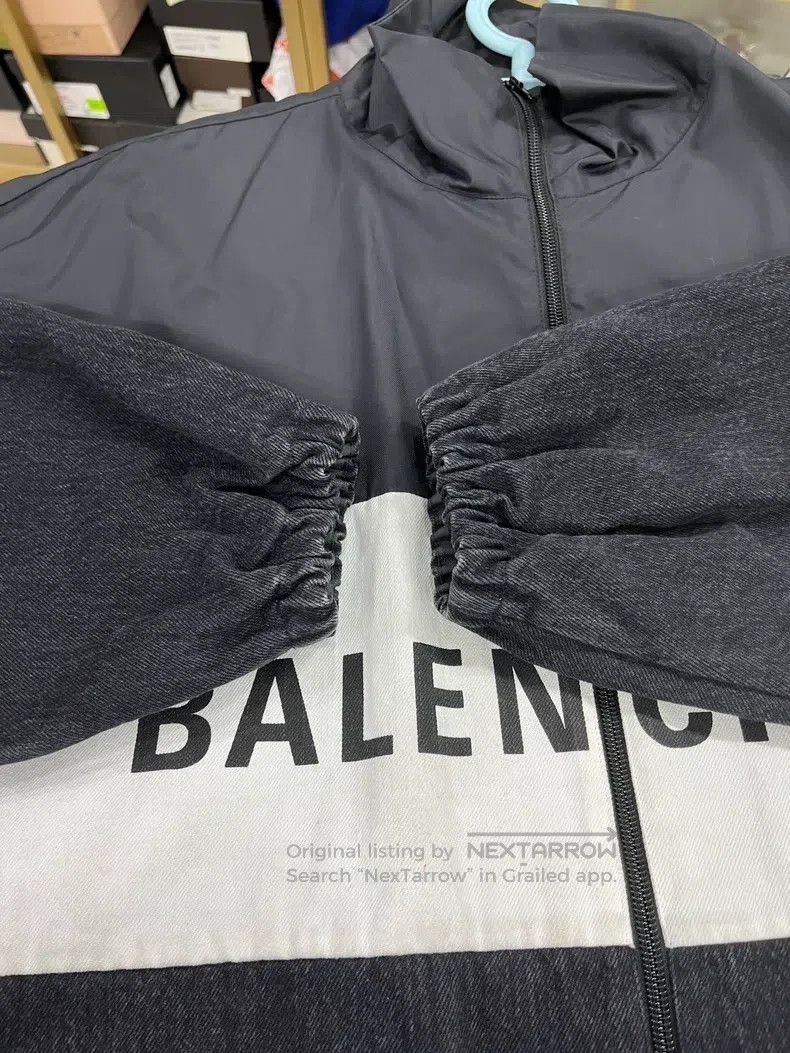 Balenciaga Balenciaga Black and White Patchwork Denim Jacket Size XS / US 0-2 / IT 36-38 - 6 Thumbnail