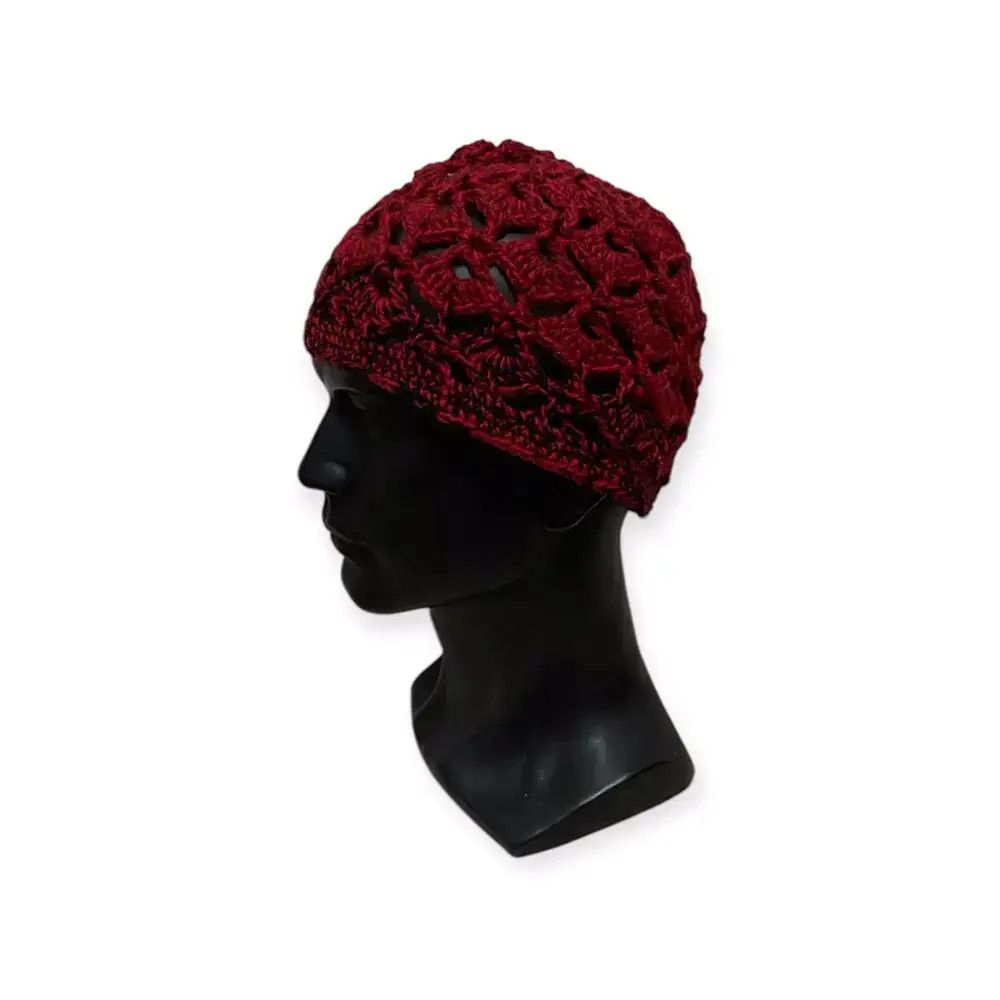 Japanese Brand Japanese Brand Crochet Beanie Hat Size ONE SIZE - 1 Thumbnail