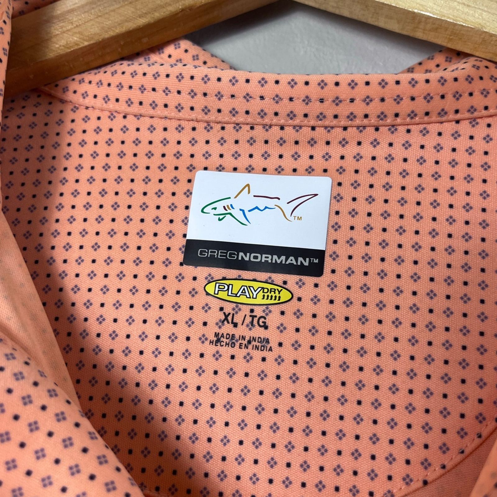 Greg Norman Orange Patterned Greg Norman Polo Shirt XL Size US XL / EU 56 / 4 - 2 Thumbnail
