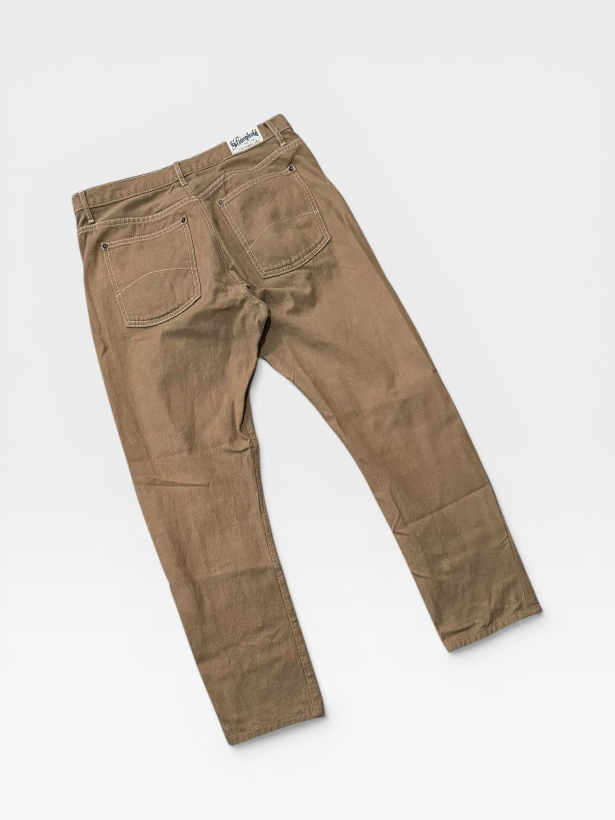 The Stronghold The Stronghold Selvedge Beige Denim Jeans Size US 34 / EU 50 - 6 Thumbnail