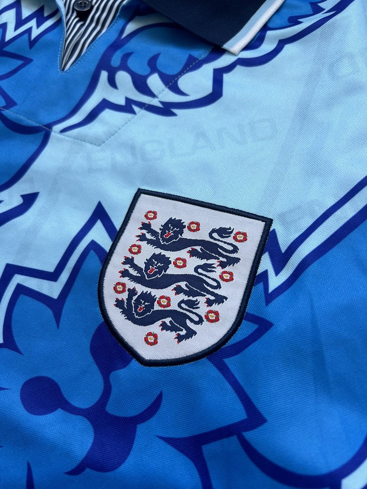 Umbro × Vintage Umbro Retro England 1992/1993 THIRD SHIRT SOCCER Umbro Size US L / EU 52-54 / 3 - 5 Thumbnail