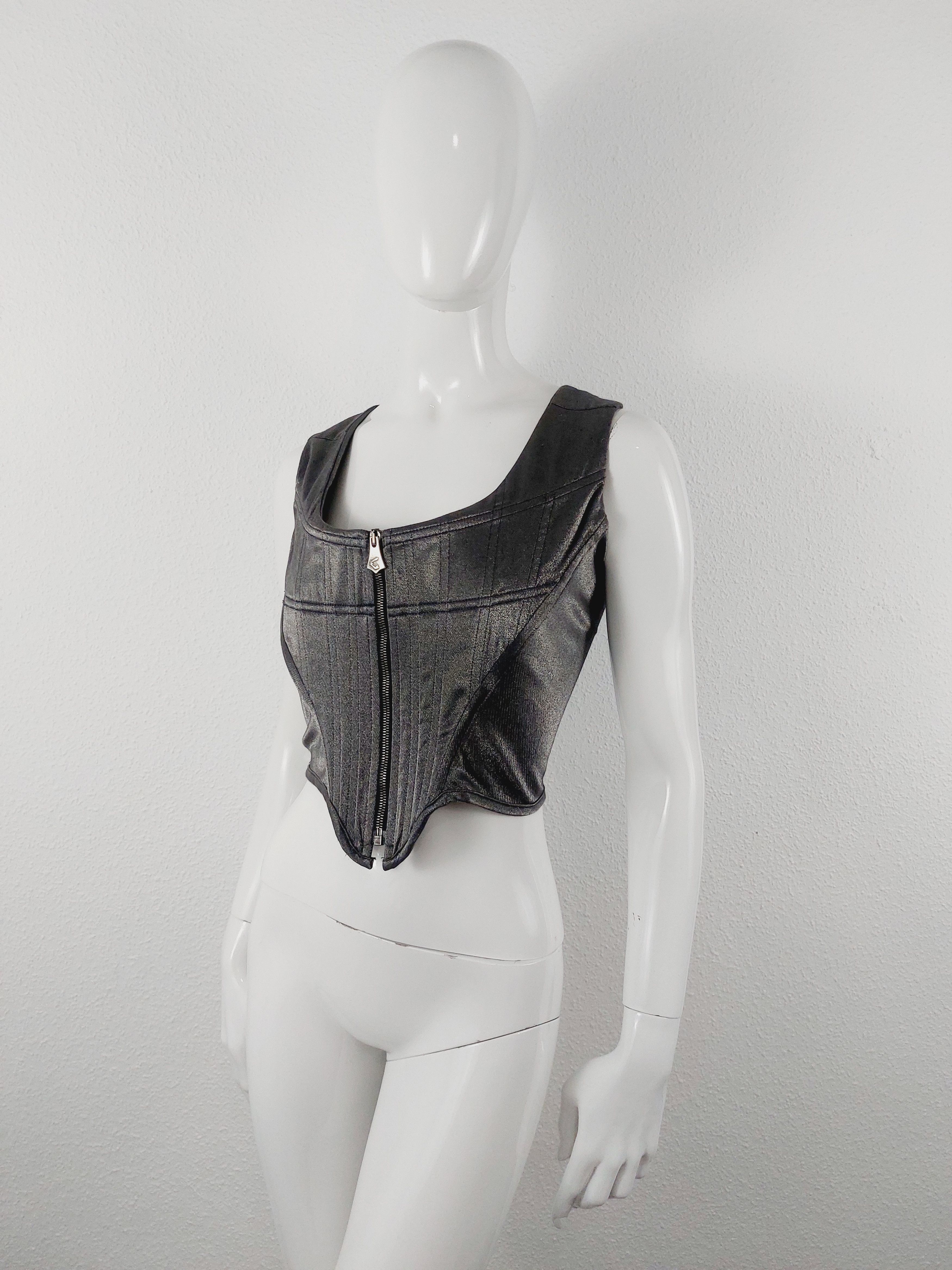 Vivienne Westwood Vivienne Westwood Runway 1998 Silver Anglomania Corset Size S / US 4 / IT 40 - 7 Thumbnail