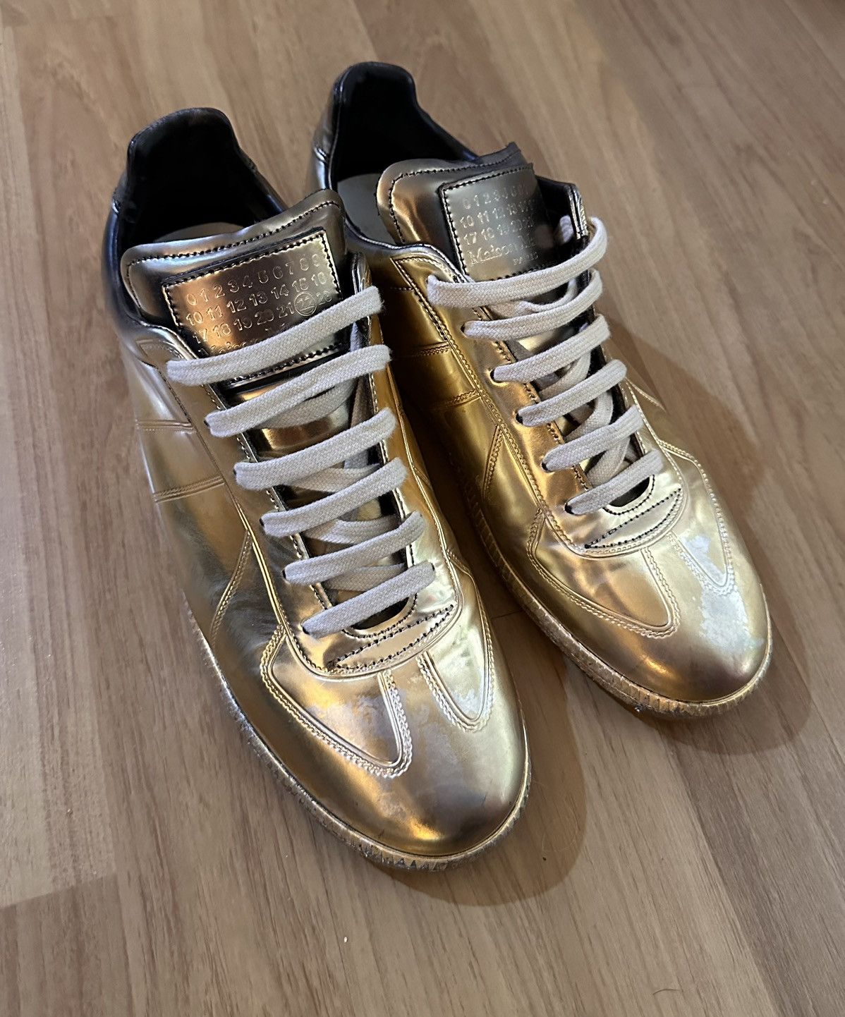 Maison Margiela Maison Margiela GAT Gold Ombre Limited Edition Size US 8 / EU 41 - 4 Thumbnail
